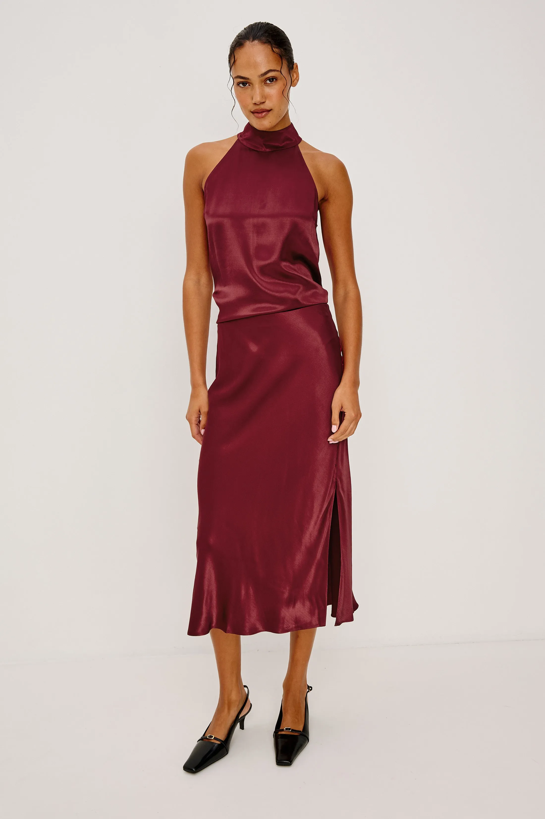 MAYA SKIRT - GARNET sold by Rails product image thumbnail 4