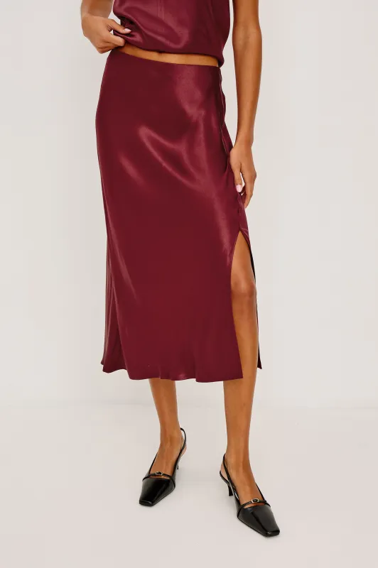 MAYA SKIRT - GARNET sold by Rails