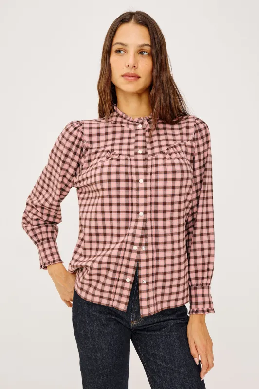 ALANNA SHIRT - GARNET ROSE COBALT sold by Rails