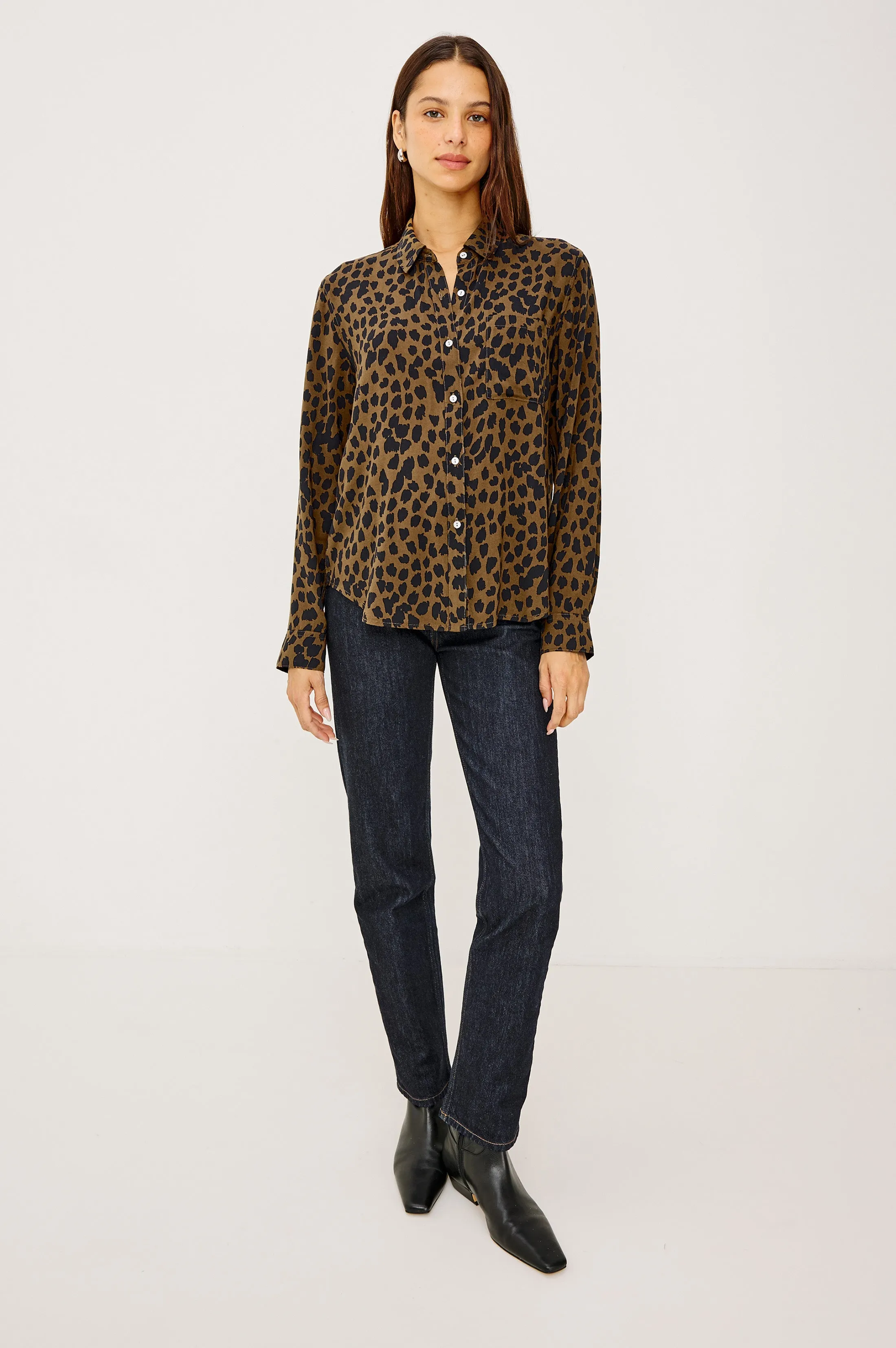 JOSEPHINE SHIRT - TEAK SPOTTED sold by Rails product image thumbnail 4