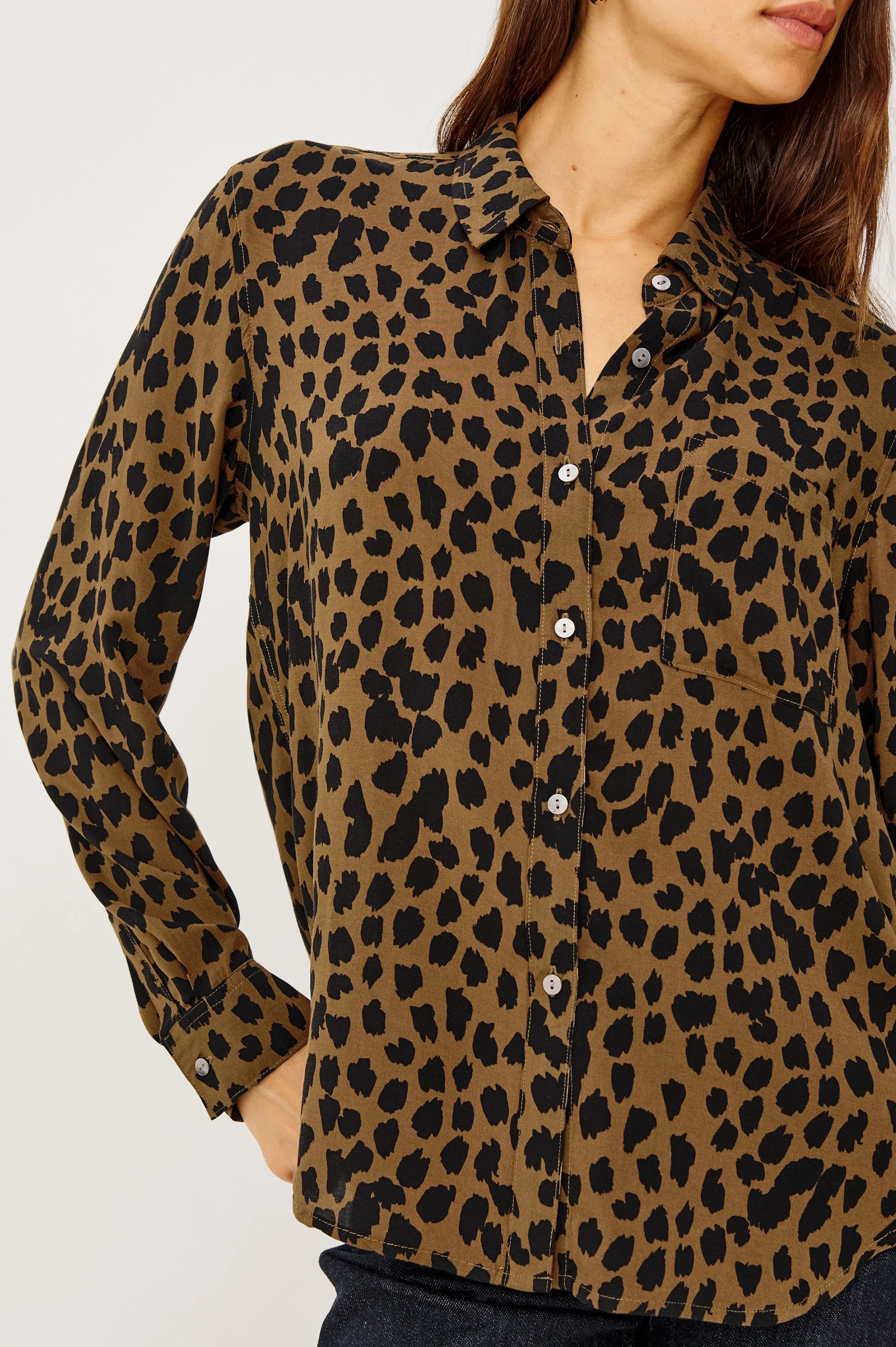 JOSEPHINE SHIRT - TEAK SPOTTED sold by Rails product image thumbnail 2