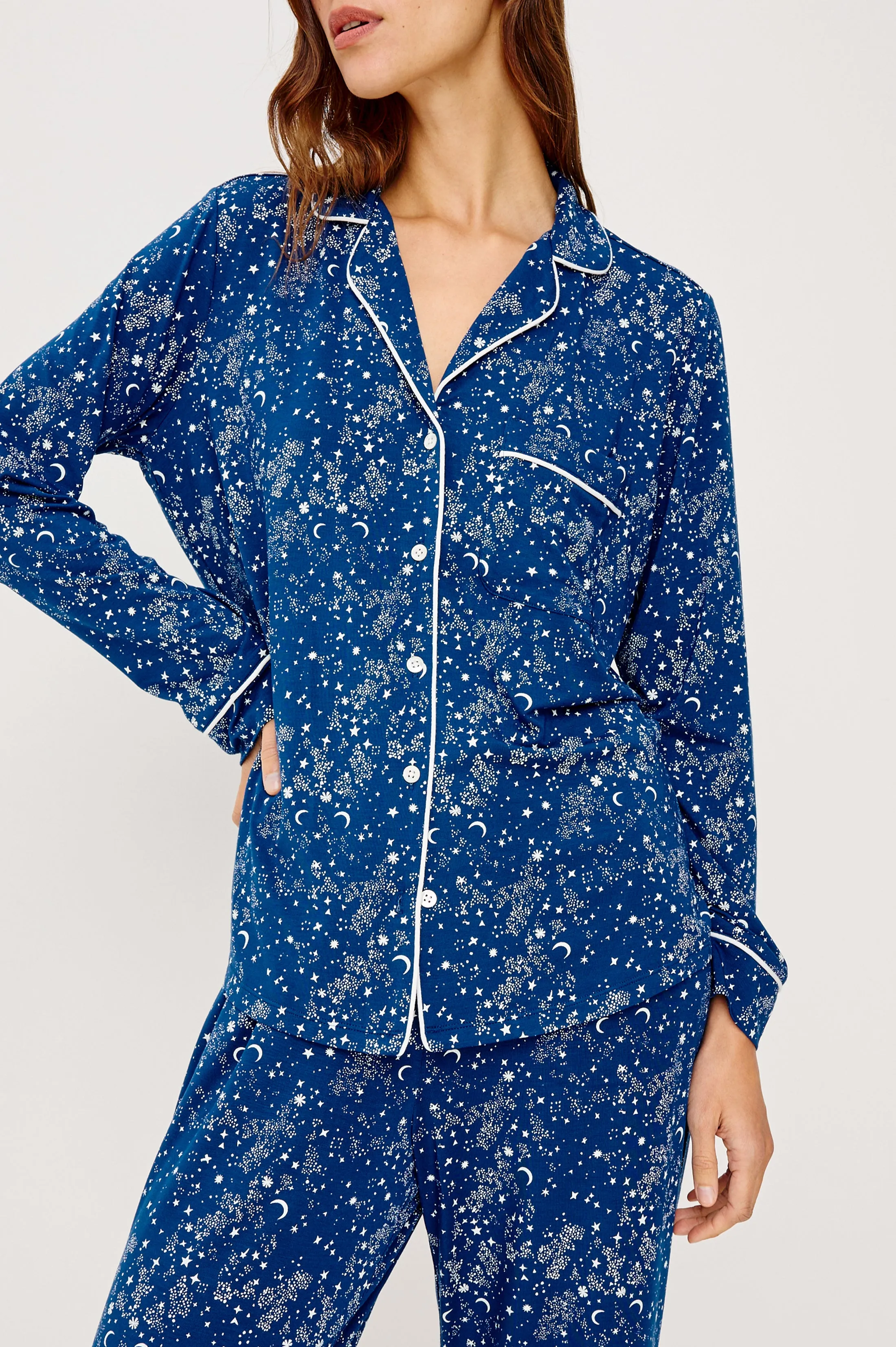 VARRA PAJAMA SET - NAVY STARRY NIGHT sold by Rails product image thumbnail 2