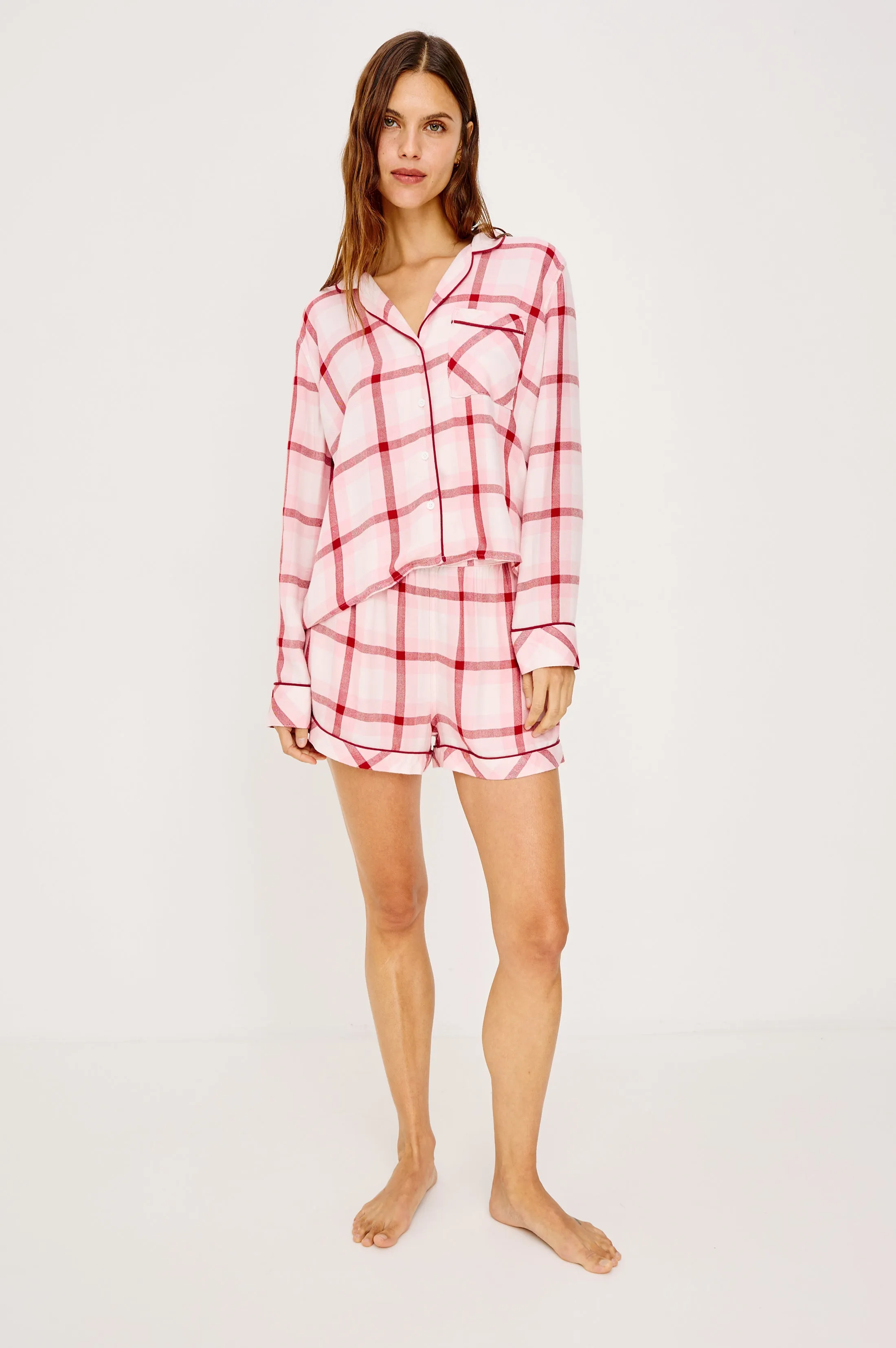 KELLEN PAJAMA SET - PINK CHERRY sold by Rails product image thumbnail 3