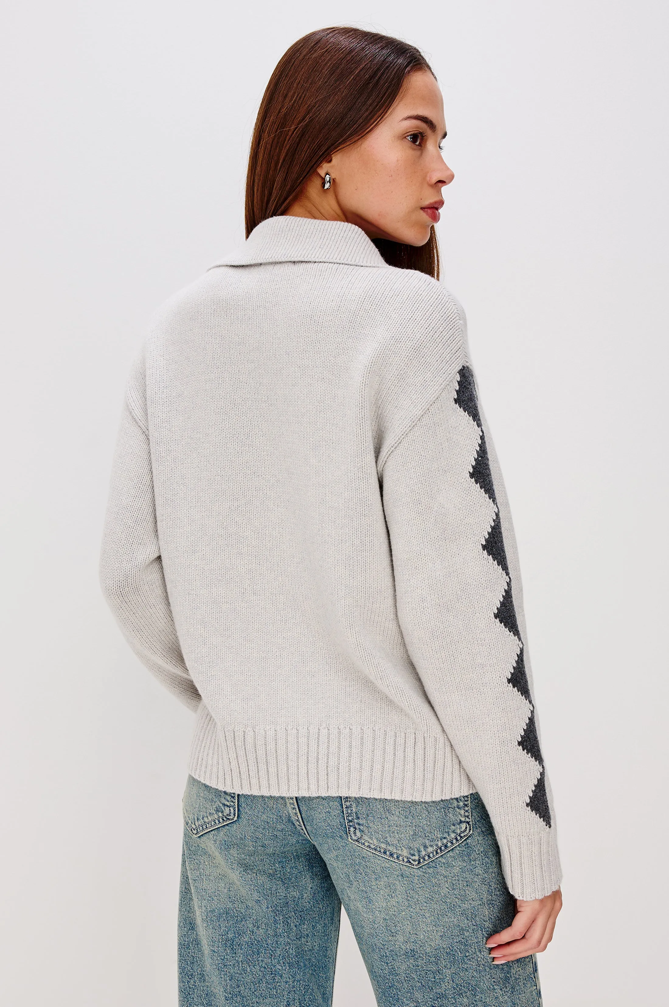 RHEA SWEATER - POWDER GREY sold by Rails product image thumbnail 5