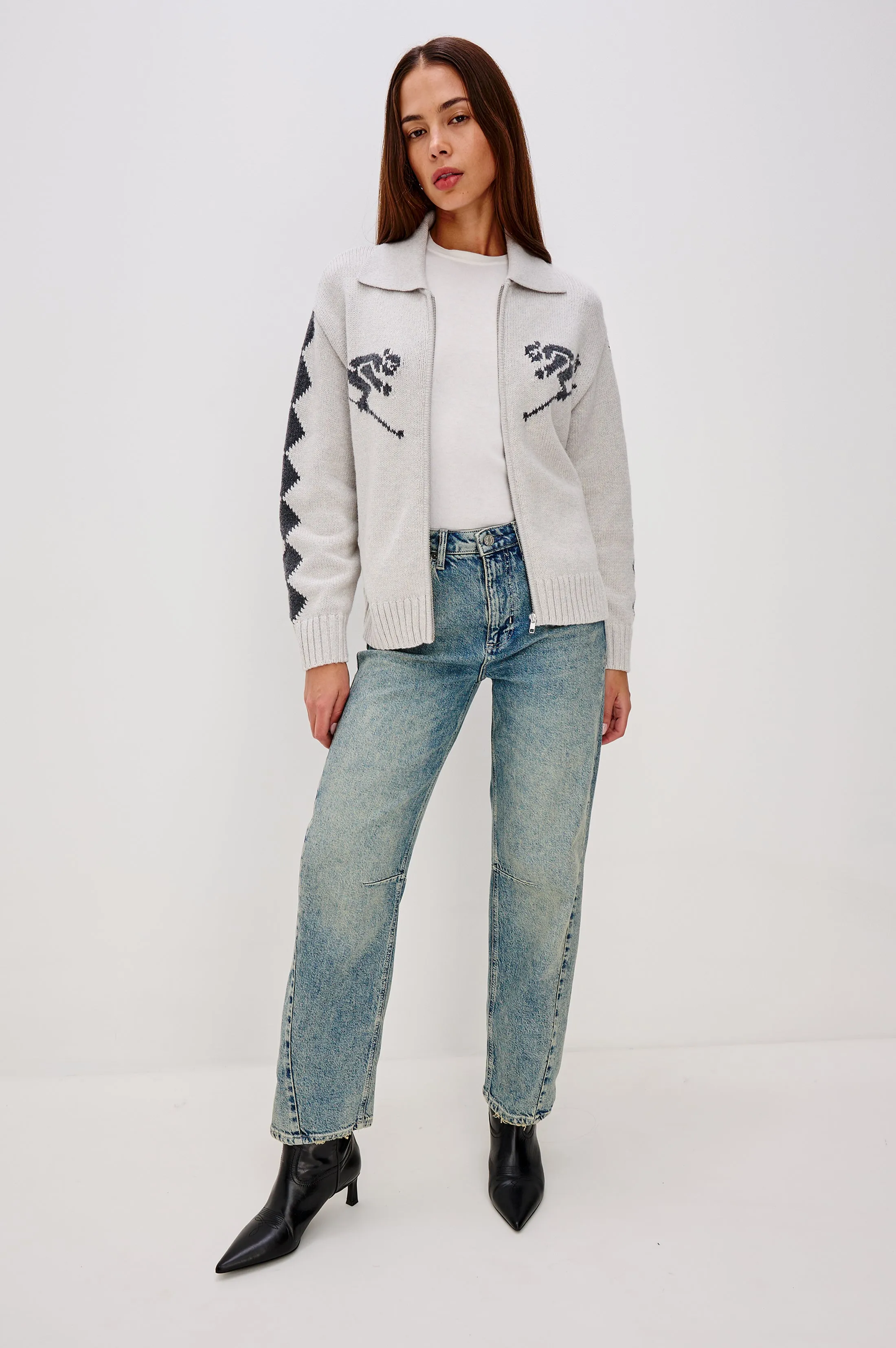 RHEA SWEATER - POWDER GREY sold by Rails product image thumbnail 3