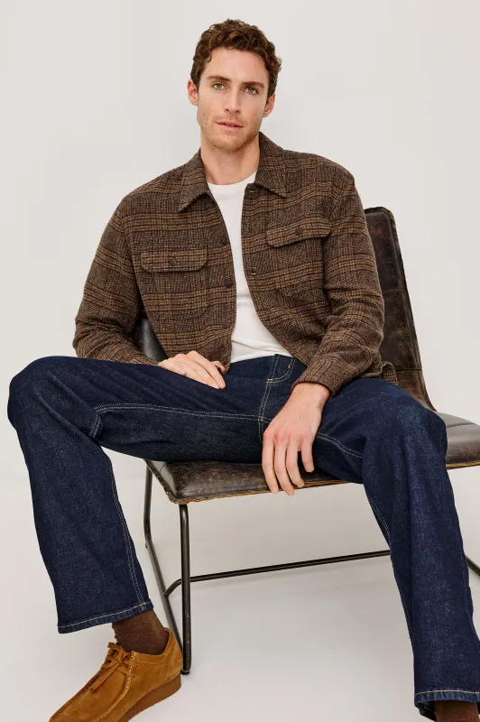 STELLAN SHIRT JACKET - DARKWOOD sold by Rails