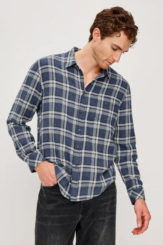 LENNOX SHIRT - NOCTURNE SHIMMER sold by Rails