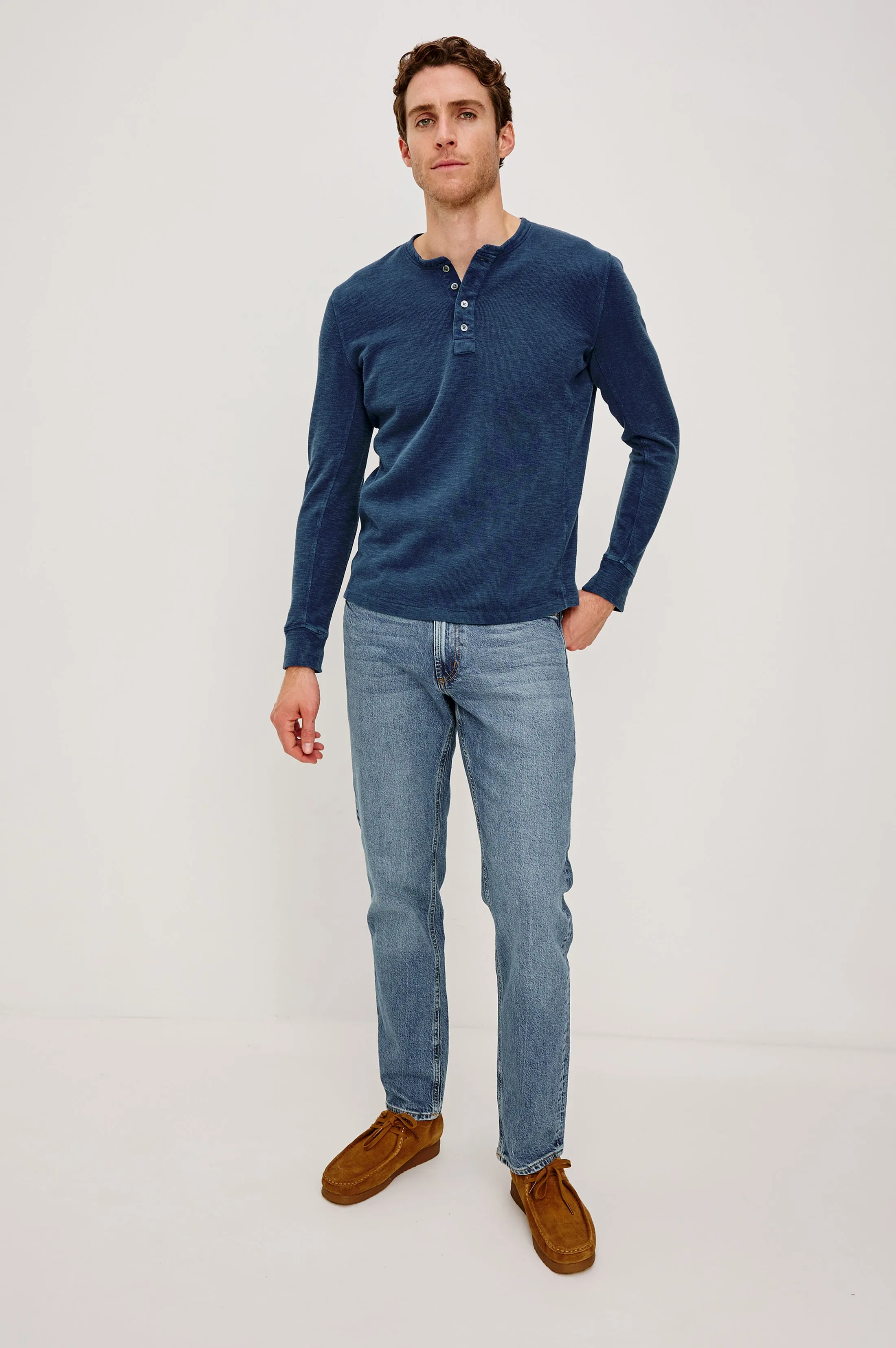 SOTO HENLEY - VINTAGE INDIGO sold by Rails product image thumbnail 3