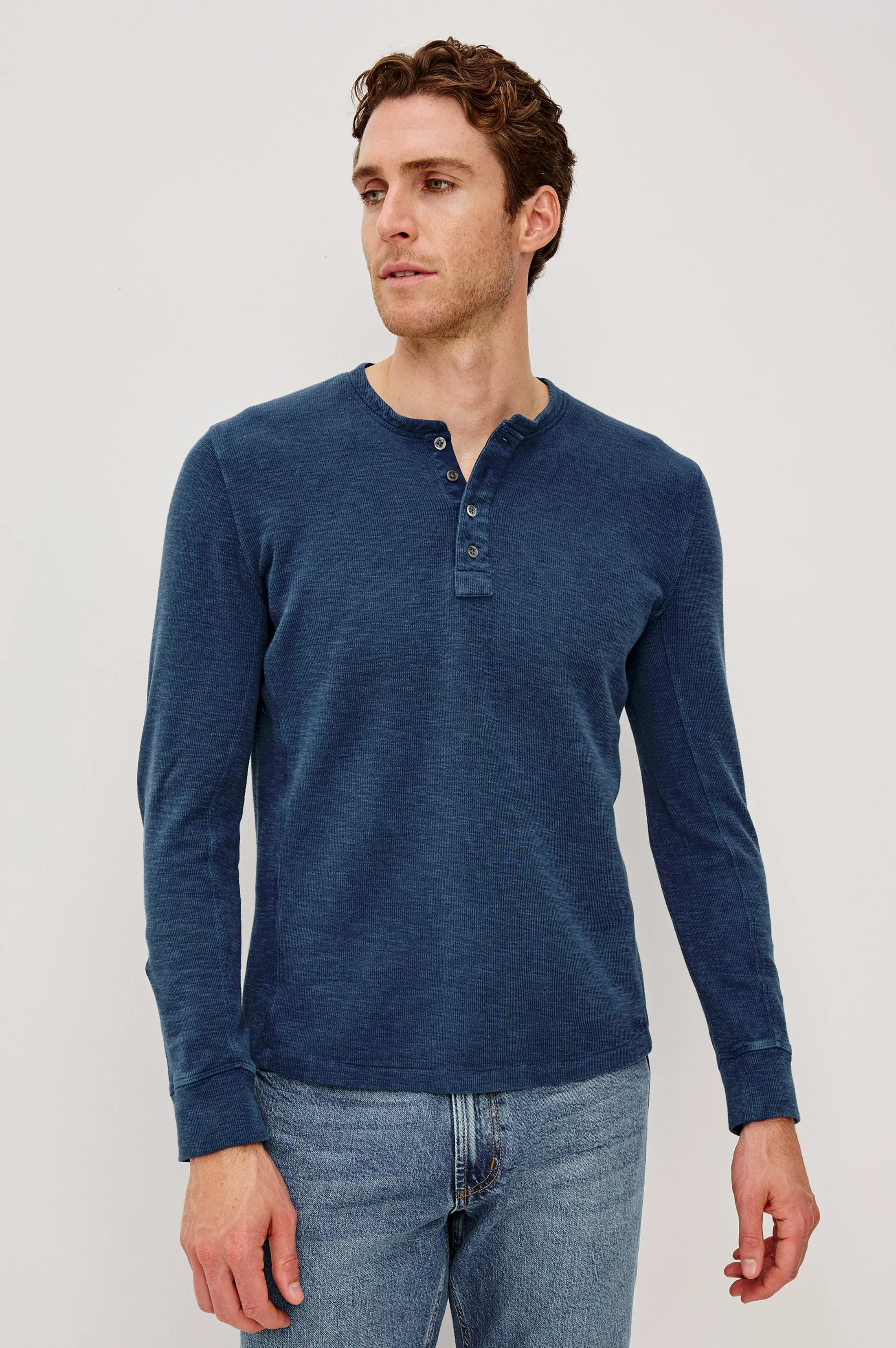 SOTO HENLEY - VINTAGE INDIGO sold by Rails product image thumbnail 4