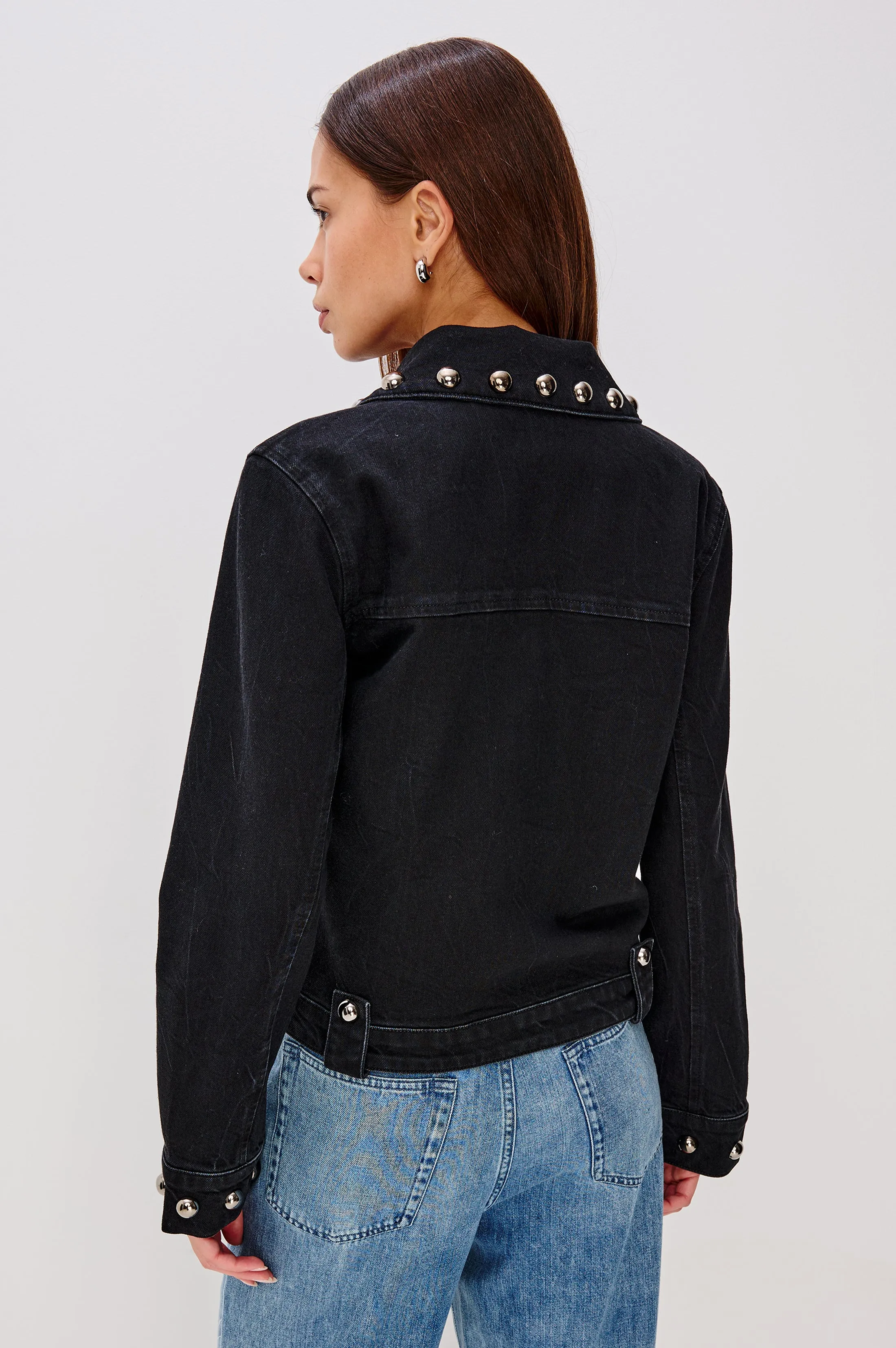 ROXBURY JACKET - BLACK STONE STUDDED sold by Rails product image thumbnail 5