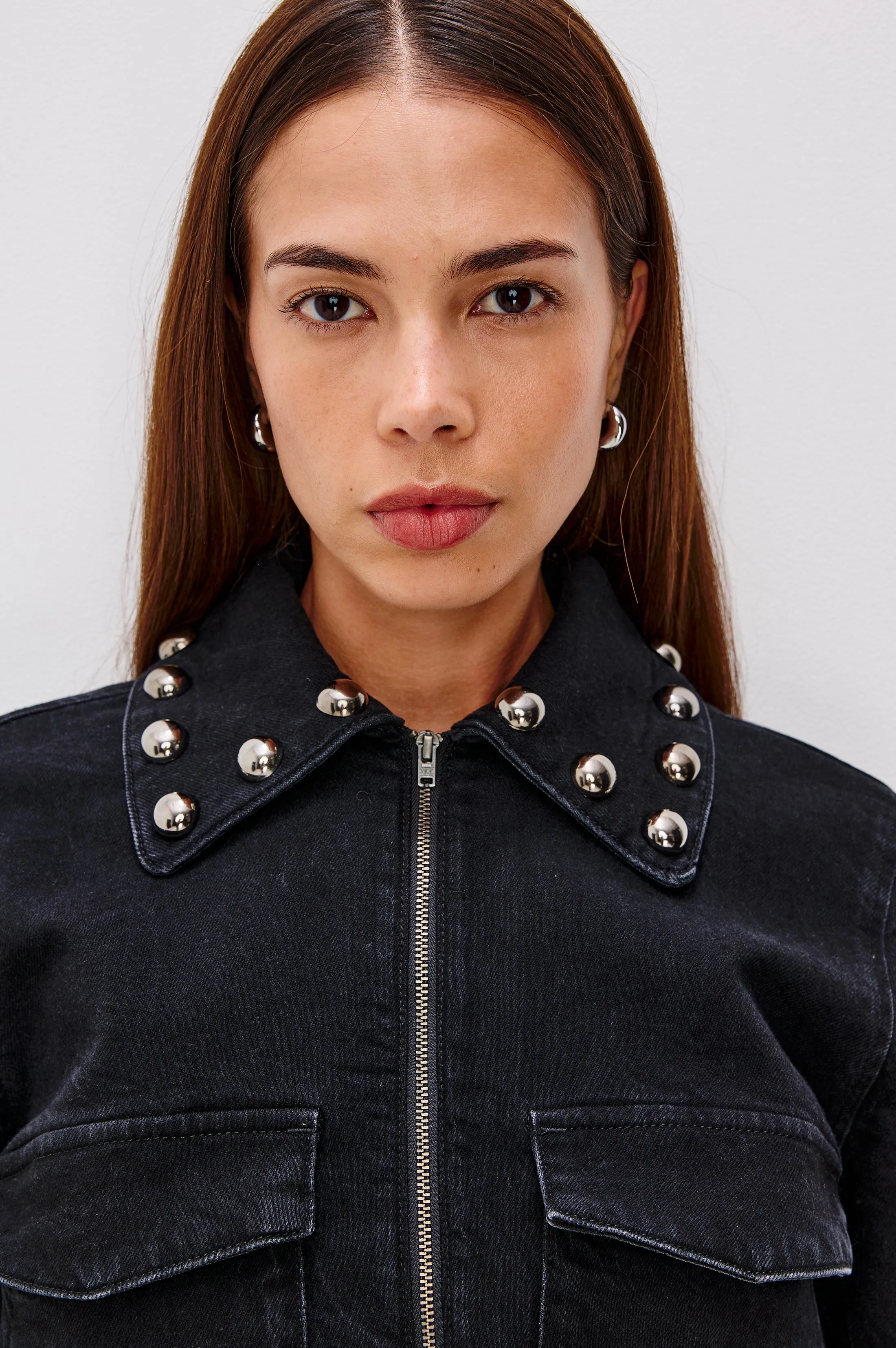 ROXBURY JACKET - BLACK STONE STUDDED sold by Rails product image thumbnail 2
