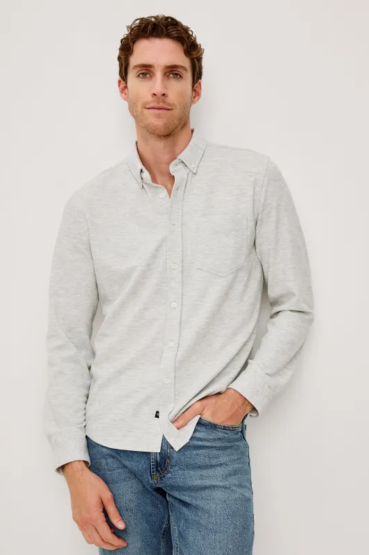 VINCENT SHIRT - HEATHER GREY sold by Rails