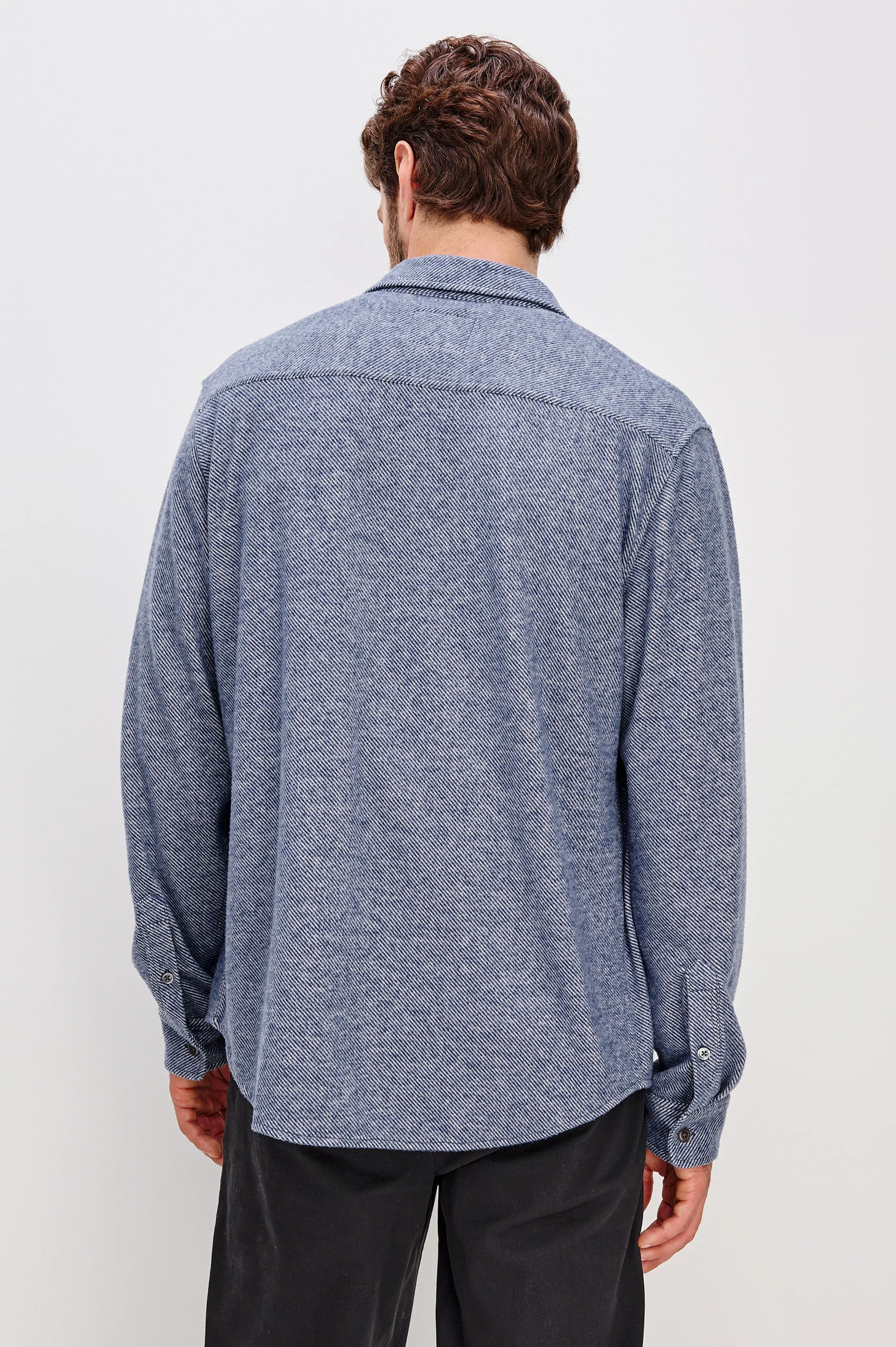 HAWKE SHIRT - MARINE TWILL sold by Rails product image thumbnail 5