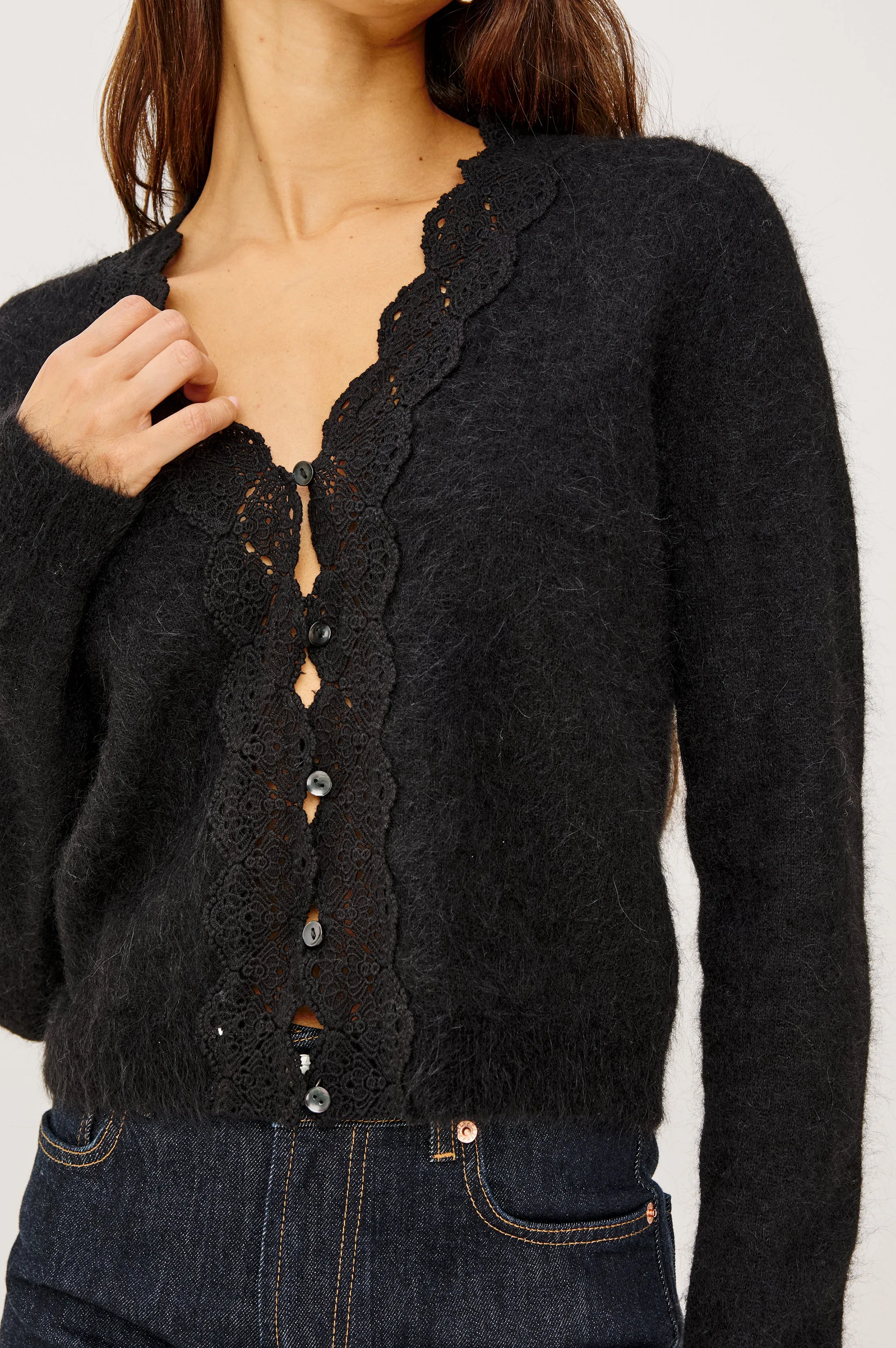 MER CARDIGAN - BLACK sold by Rails product image thumbnail 4