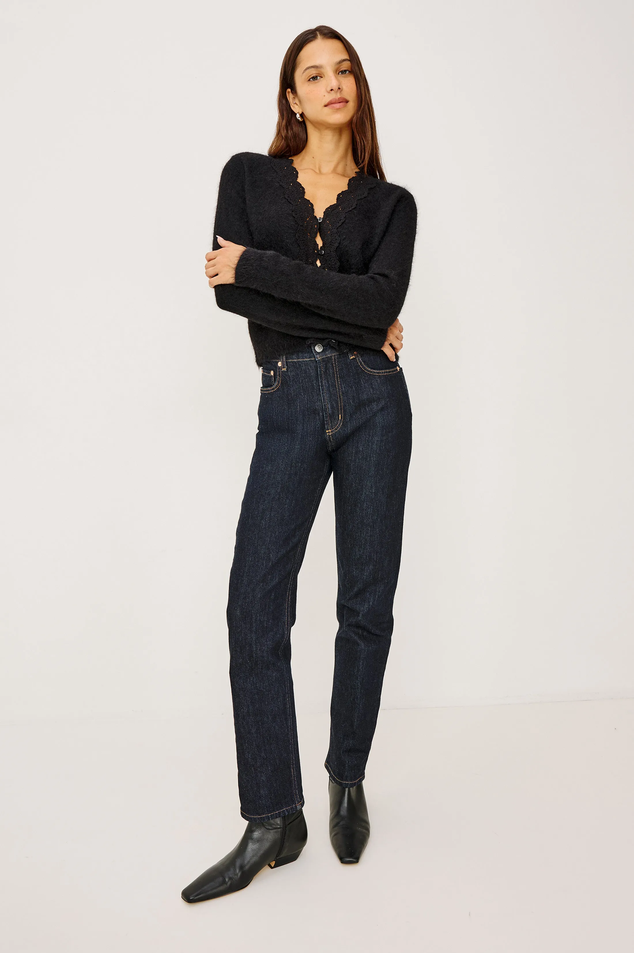 MER CARDIGAN - BLACK sold by Rails product image thumbnail 3