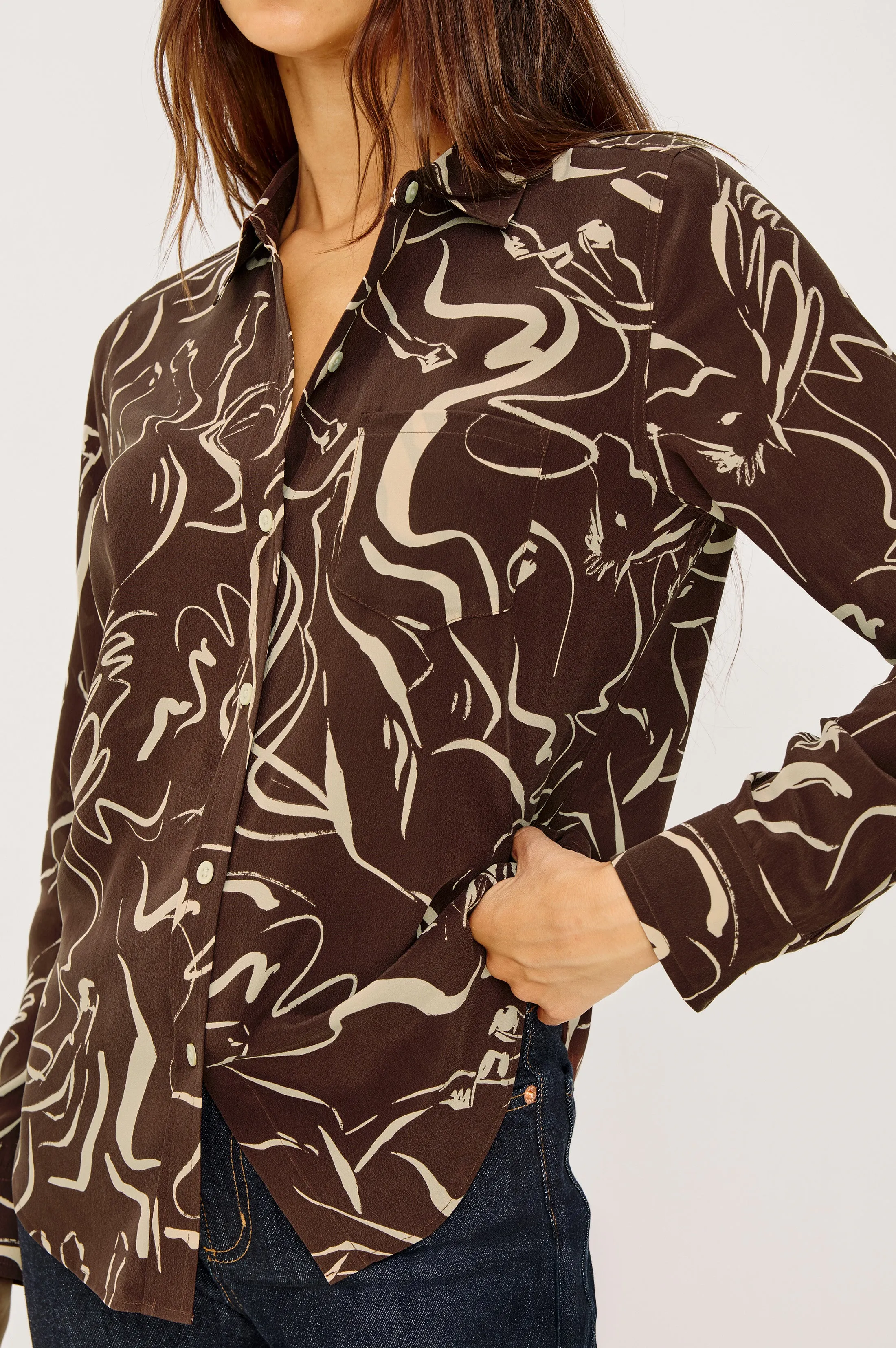 KATE SHIRT - BROWN COLT sold by Rails product image thumbnail 2