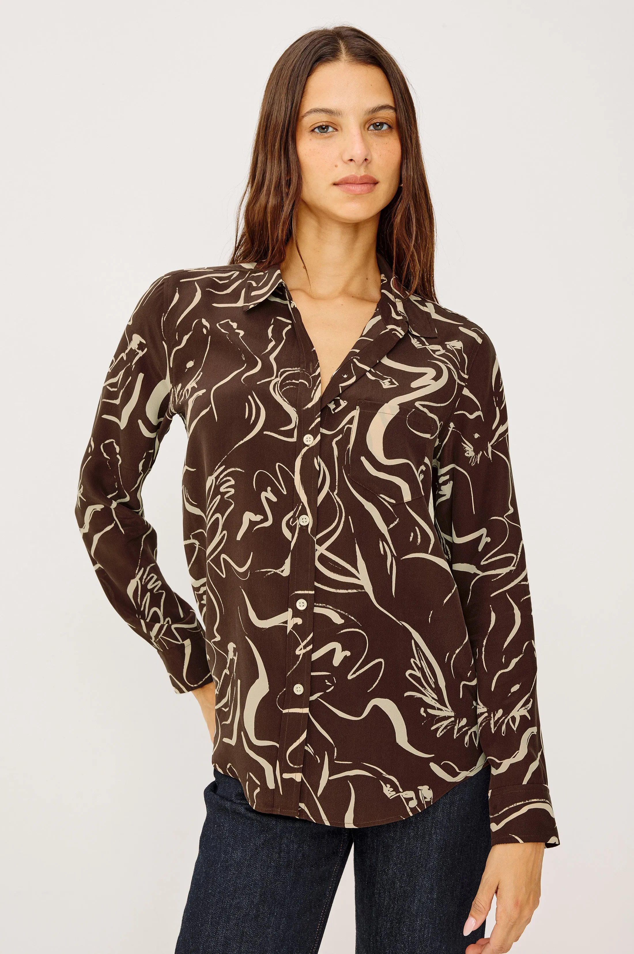 KATE SHIRT - BROWN COLT sold by Rails