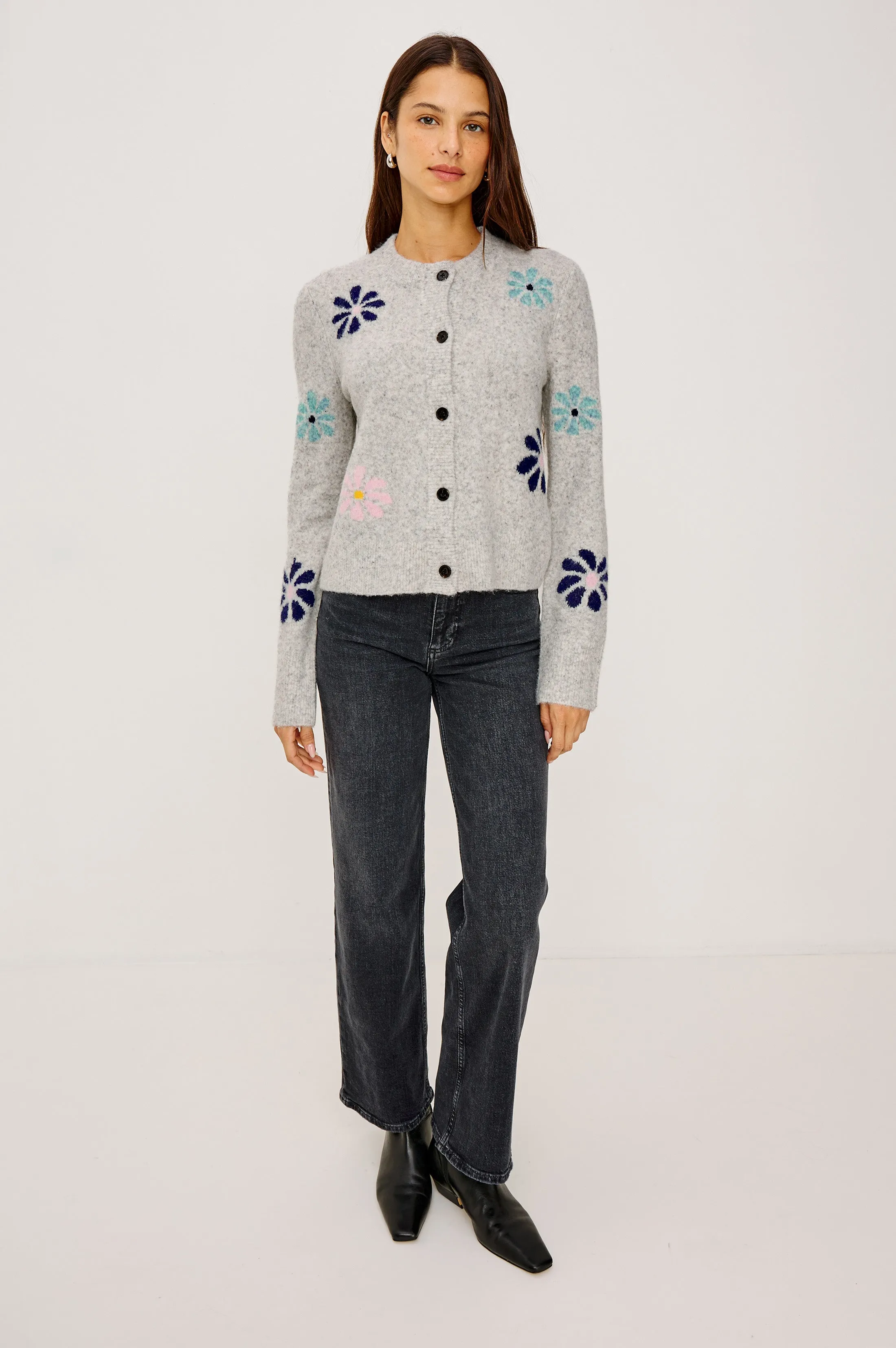 MILLIE CARDIGAN - GREY MULTI sold by Rails product image thumbnail 3