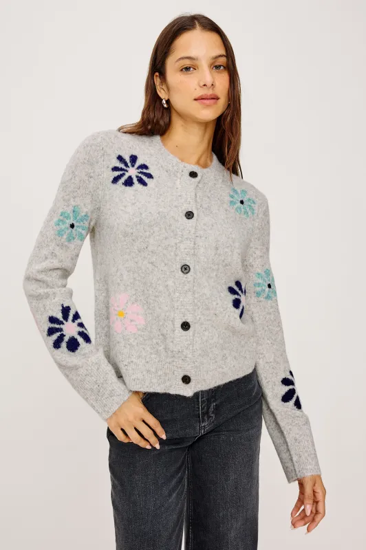 MILLIE CARDIGAN - GREY MULTI sold by Rails