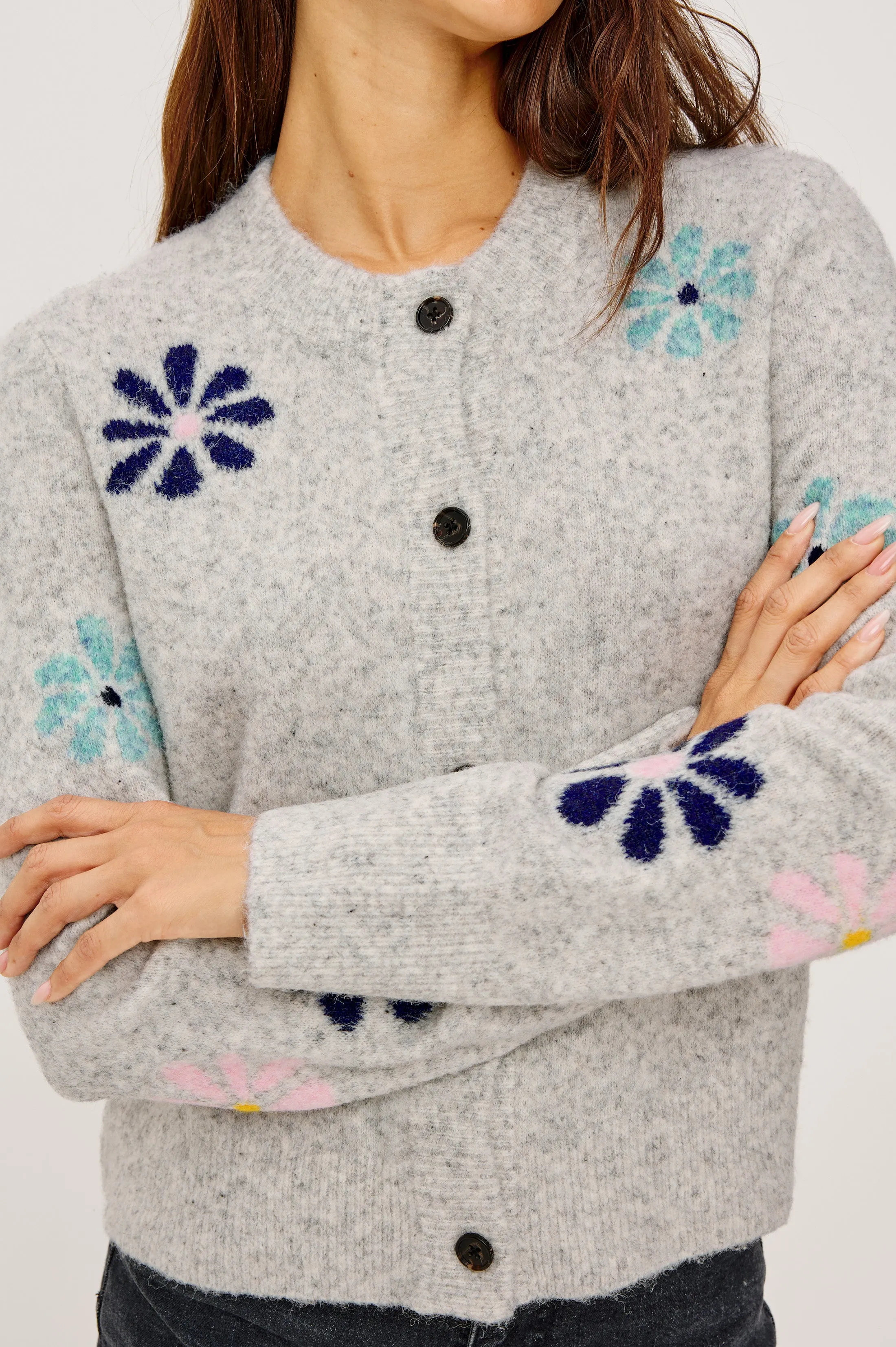 MILLIE CARDIGAN - GREY MULTI sold by Rails product image thumbnail 2