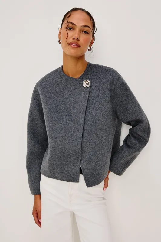 RONDA COAT - HEATHER CHARCOAL sold by Rails