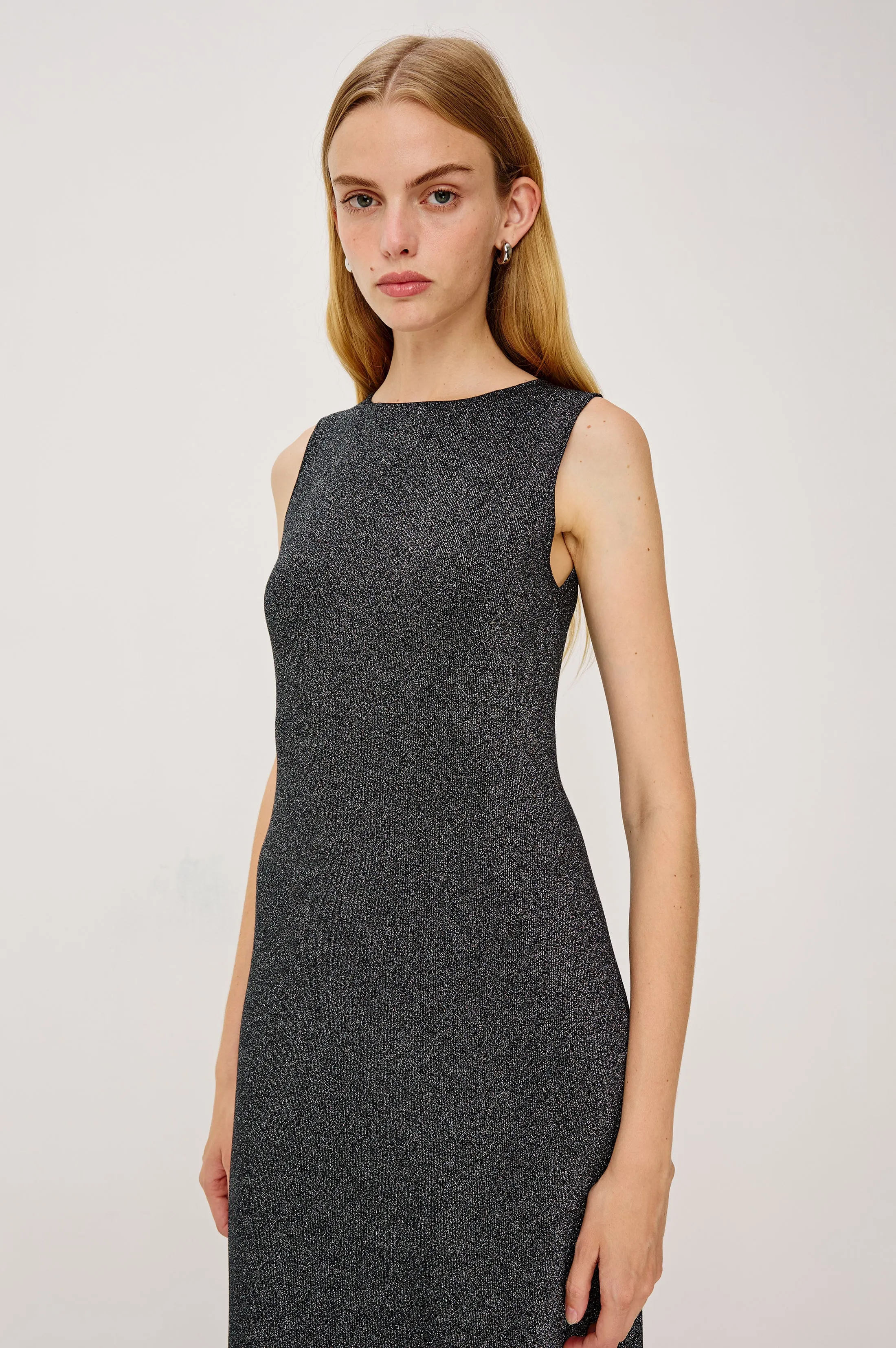 ALORA DRESS - GUNMETAL LUREX sold by Rails product image thumbnail 2