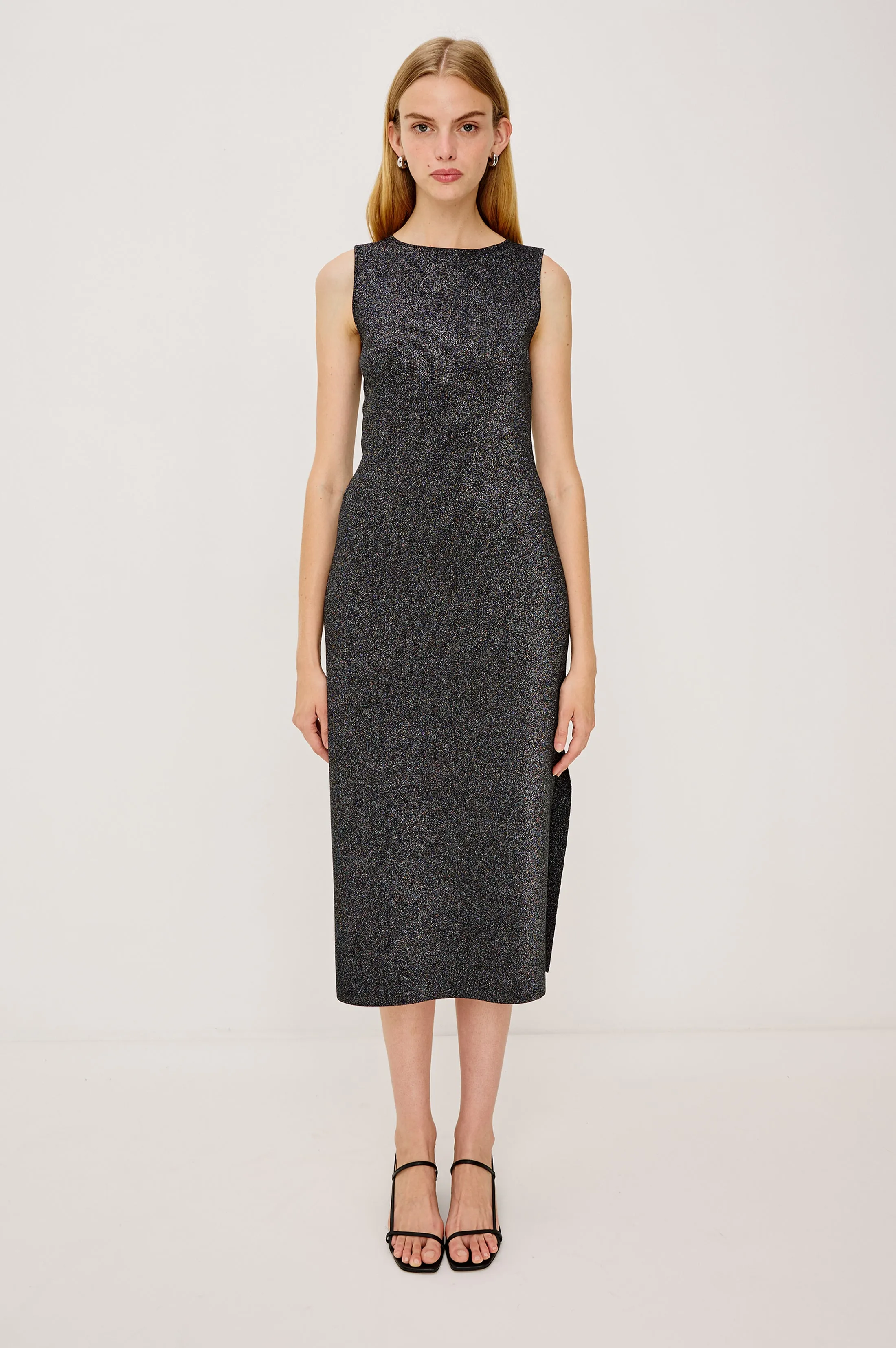 ALORA DRESS - GUNMETAL LUREX sold by Rails product image thumbnail 3