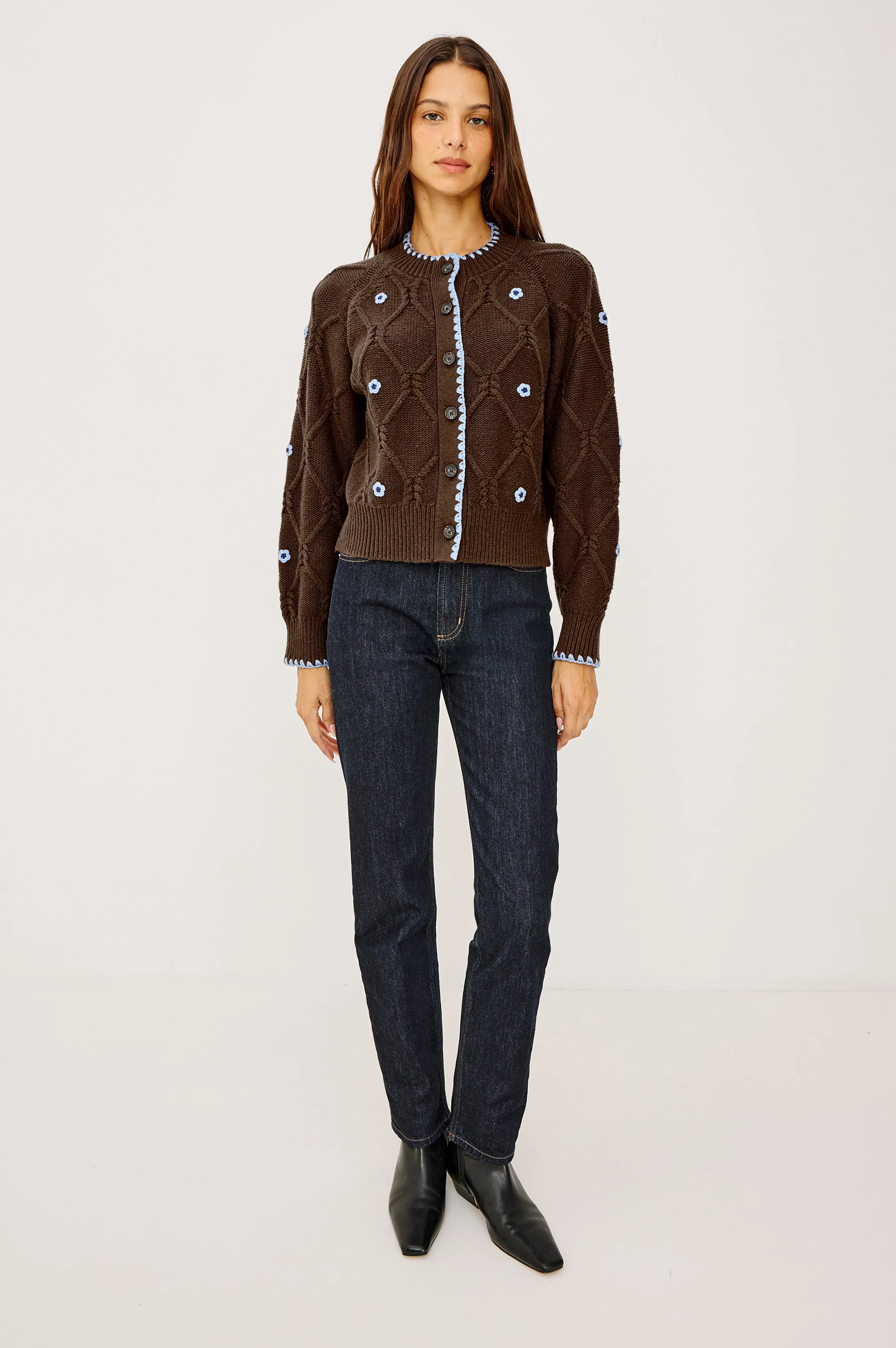 LAURIE CARDIGAN - WALNUT DAISY sold by Rails product image thumbnail 3