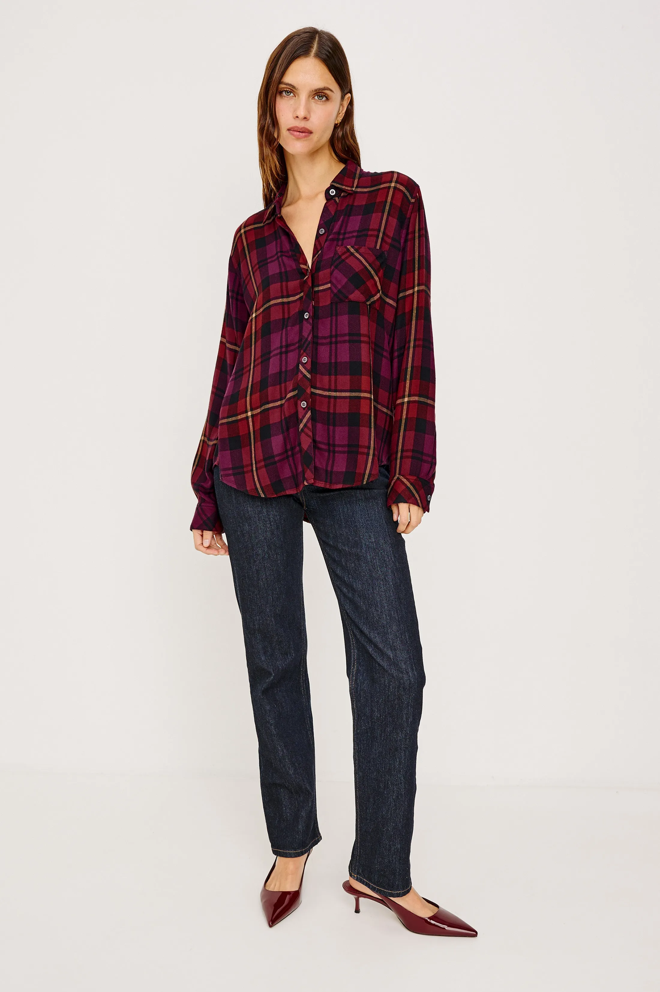 HUNTER SHIRT - PLUM MERLOT sold by Rails product image thumbnail 3