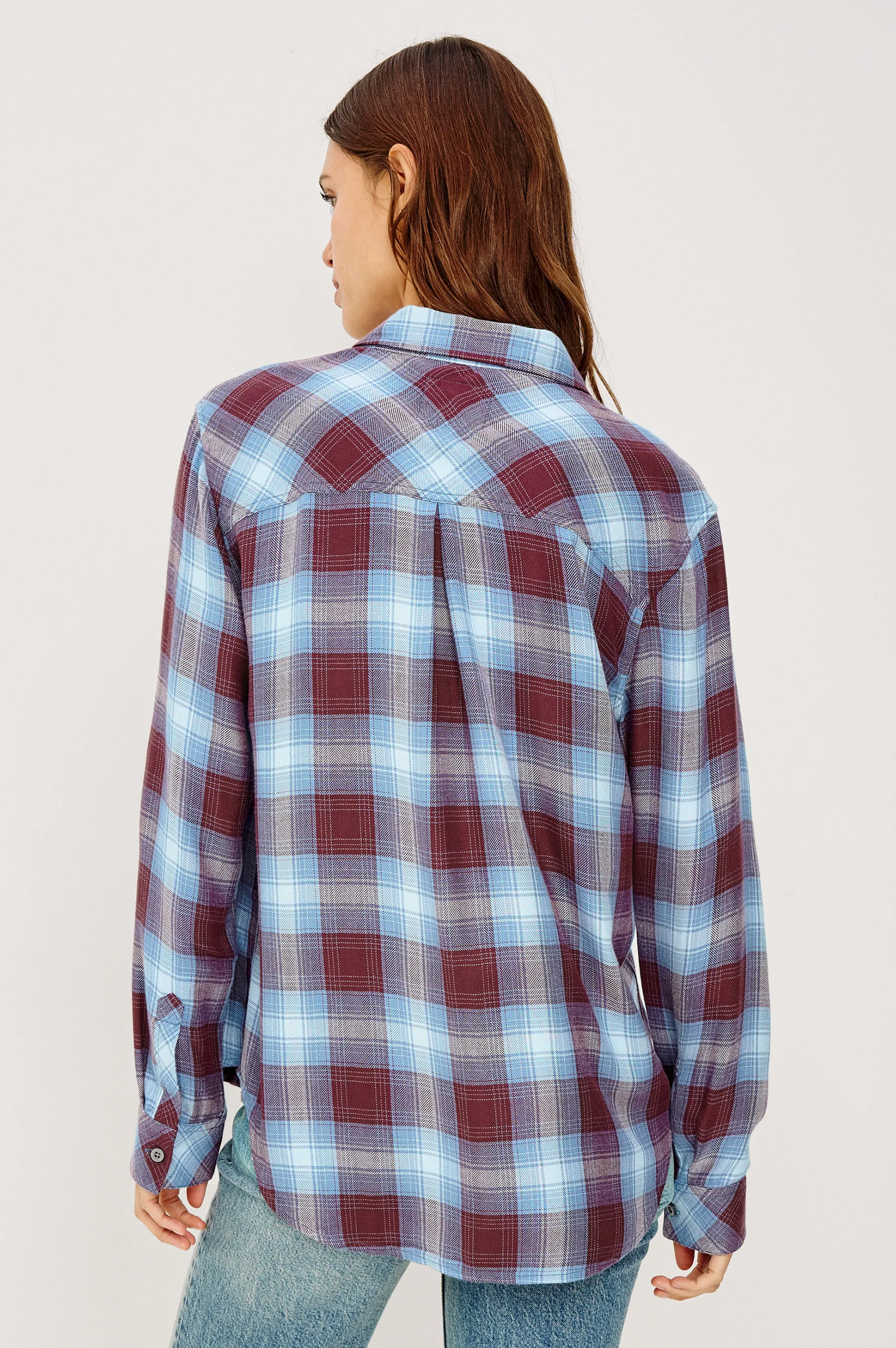 HUNTER SHIRT - CERULEAN MULBERRY sold by Rails product image thumbnail 5
