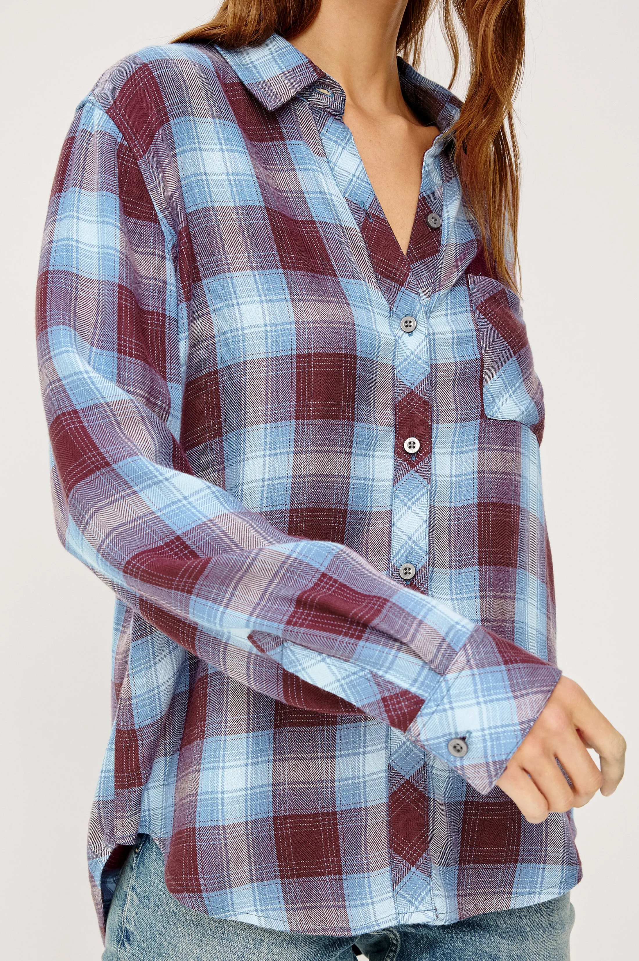 HUNTER SHIRT - CERULEAN MULBERRY sold by Rails product image thumbnail 2