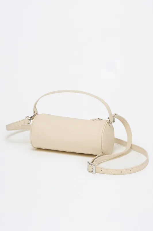 COMO MINI BARREL BAG - BONE LEATHER sold by Rails