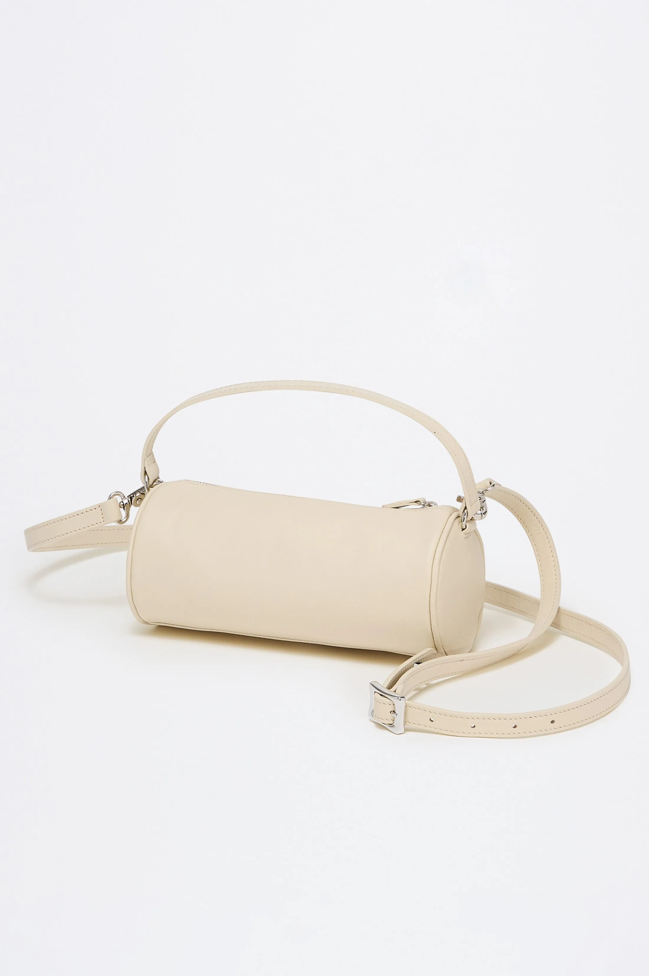 COMO MINI BARREL BAG - BONE LEATHER sold by Rails