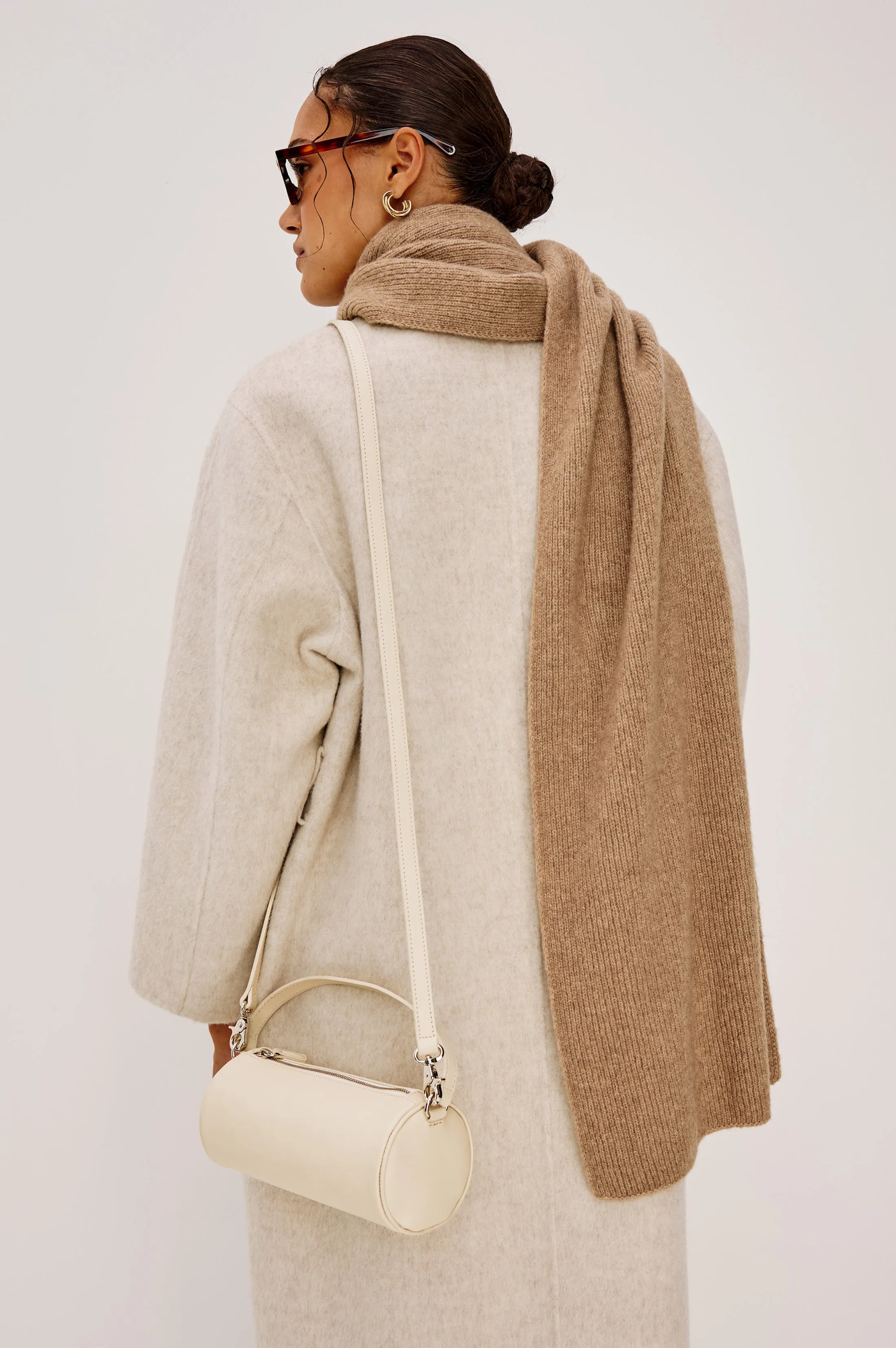 COMO MINI BARREL BAG - BONE LEATHER sold by Rails product image thumbnail 5