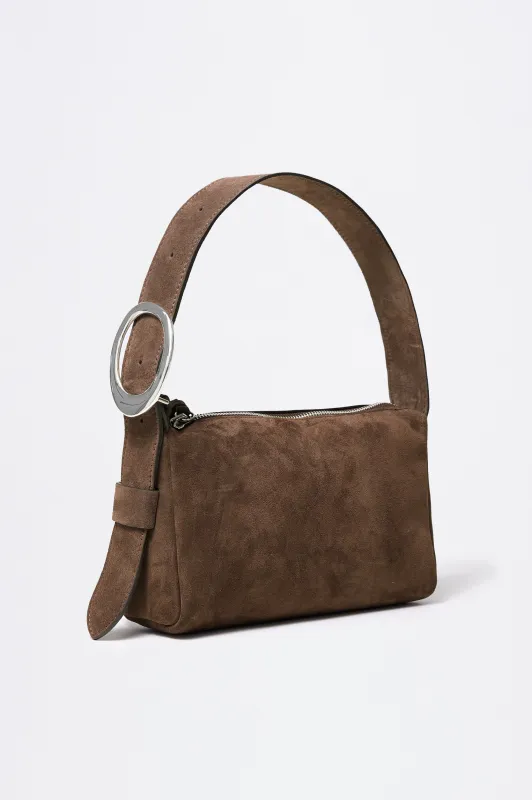LUCCA SHOULDER BAG - ESPRESSO SUEDE sold by Rails