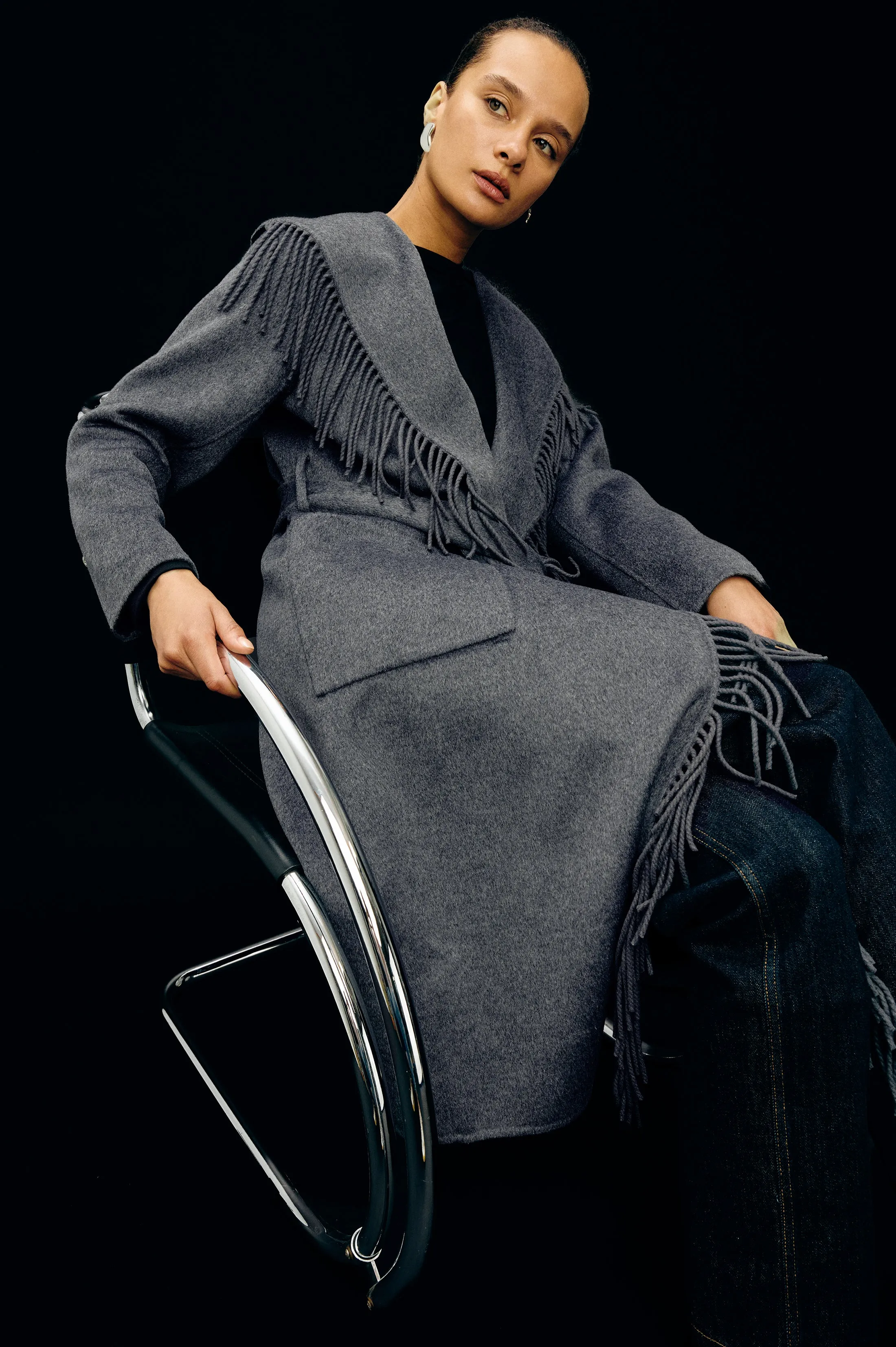 ARLON COAT - HEATHER CHARCOAL sold by Rails product image thumbnail 3