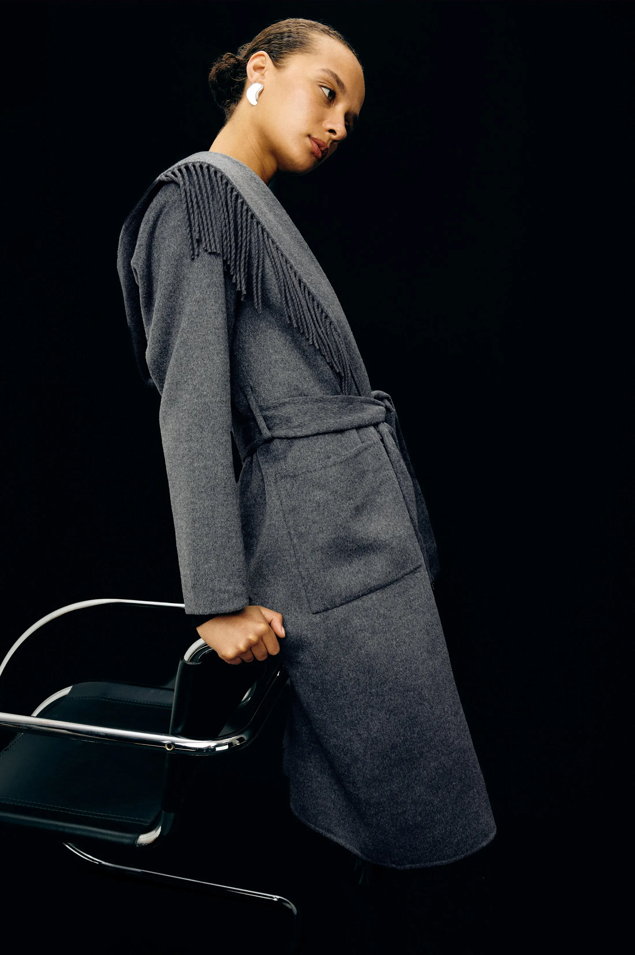 ARLON COAT - HEATHER CHARCOAL sold by Rails product image thumbnail 4