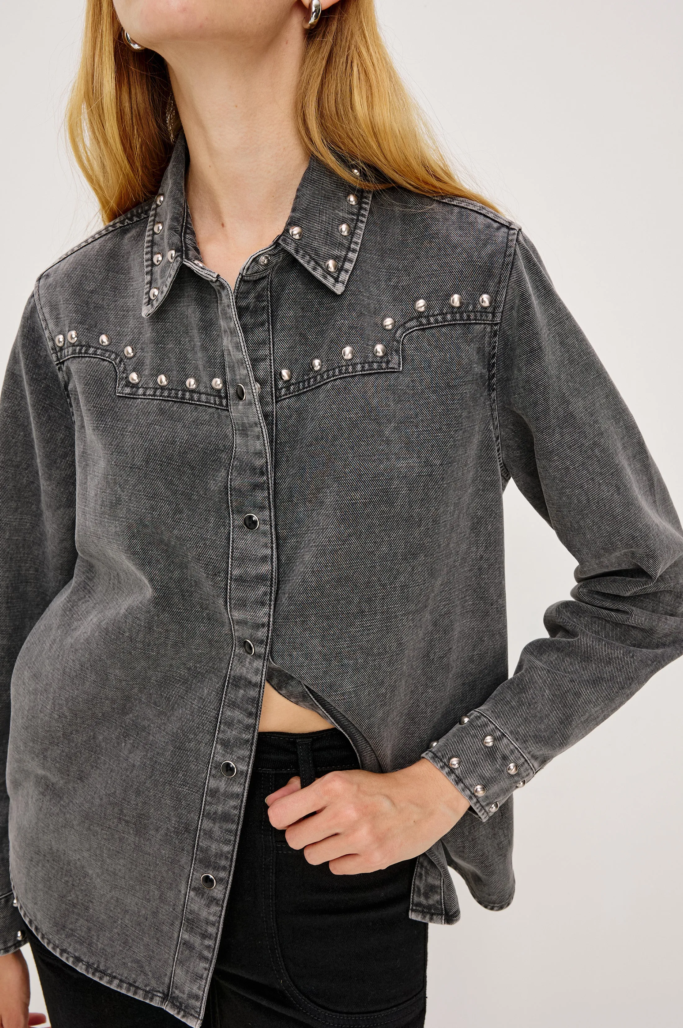 VINEA SHIRT - BLACK sold by Rails product image thumbnail 2