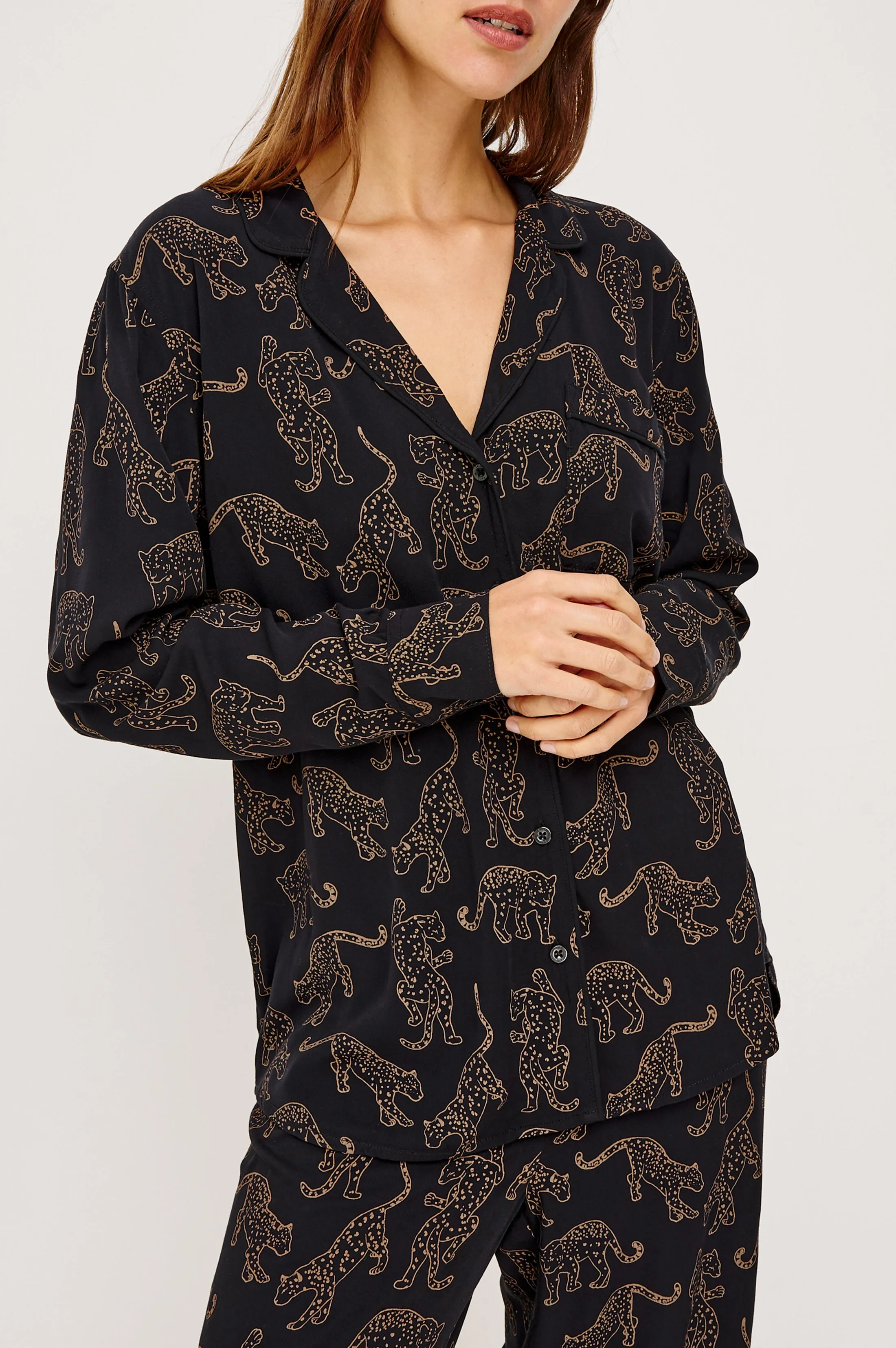 VARRA PAJAMA SET - TAN JAGUARS sold by Rails product image thumbnail 4