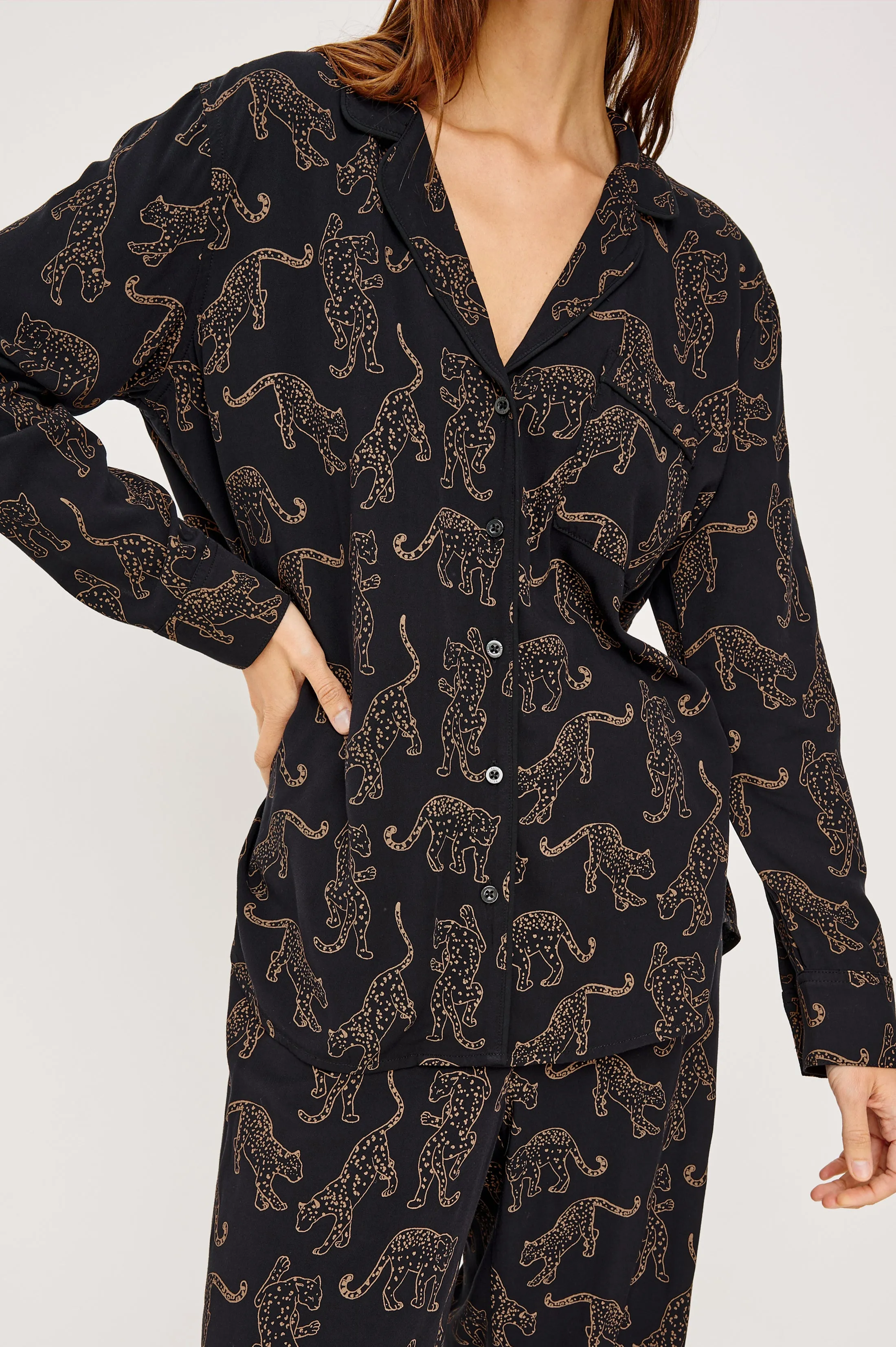 VARRA PAJAMA SET - TAN JAGUARS sold by Rails product image thumbnail 2