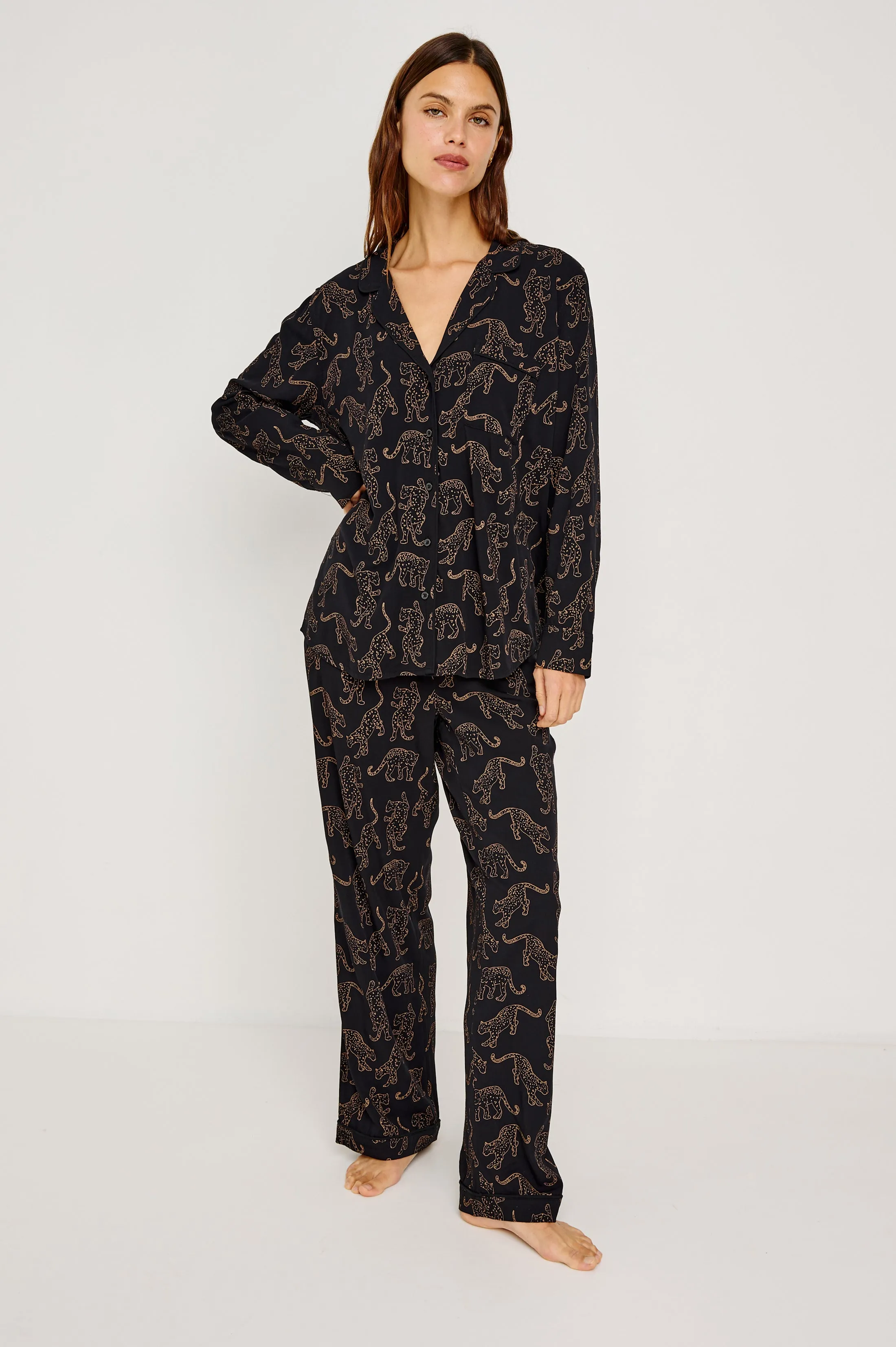 VARRA PAJAMA SET - TAN JAGUARS sold by Rails product image thumbnail 3