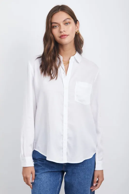 PALOMA SHIRT - WHITE sold by Rails