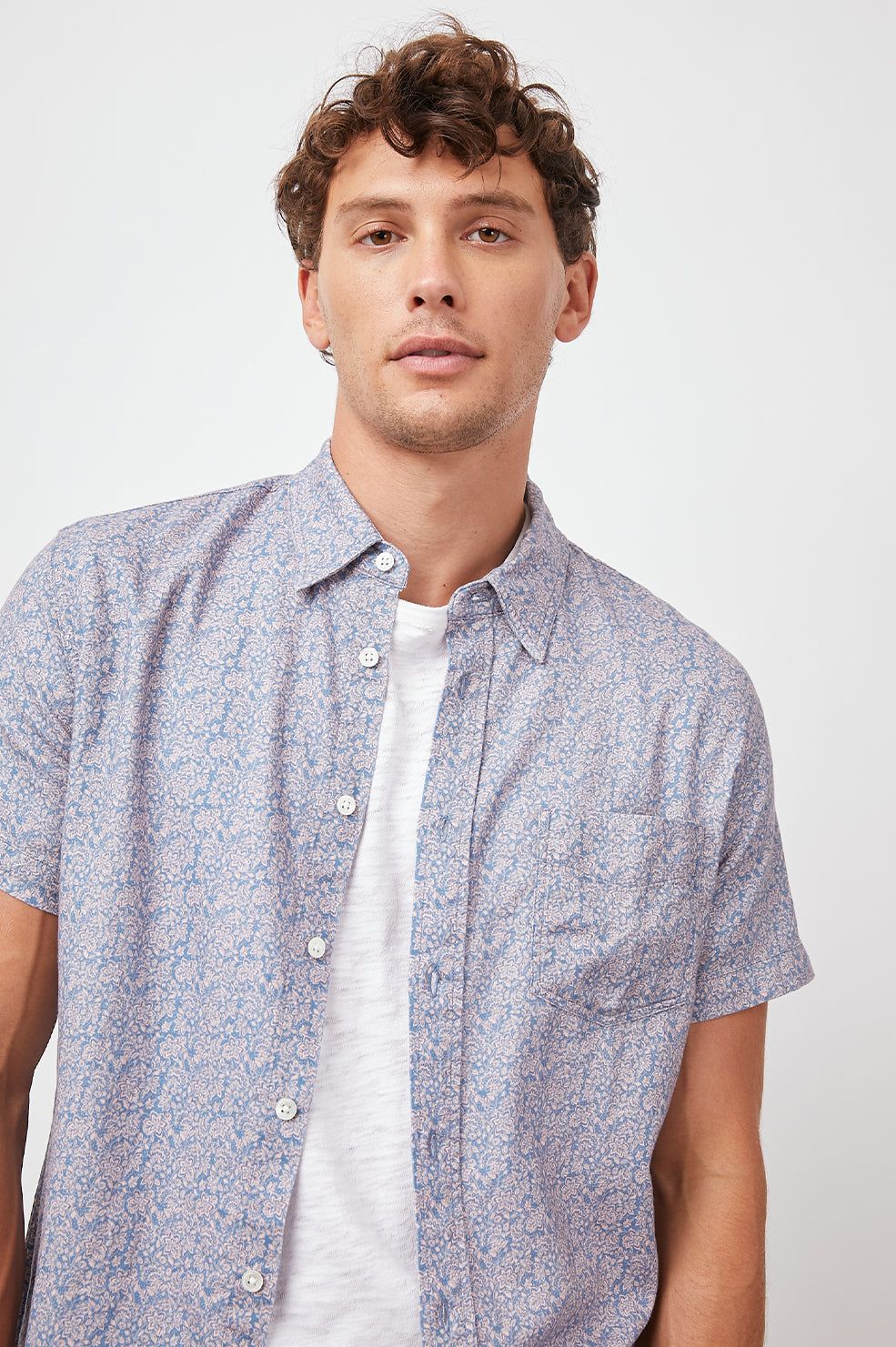 CARSON SHIRT - FLORA BLOOM PEACH sold by Rails product image thumbnail 4