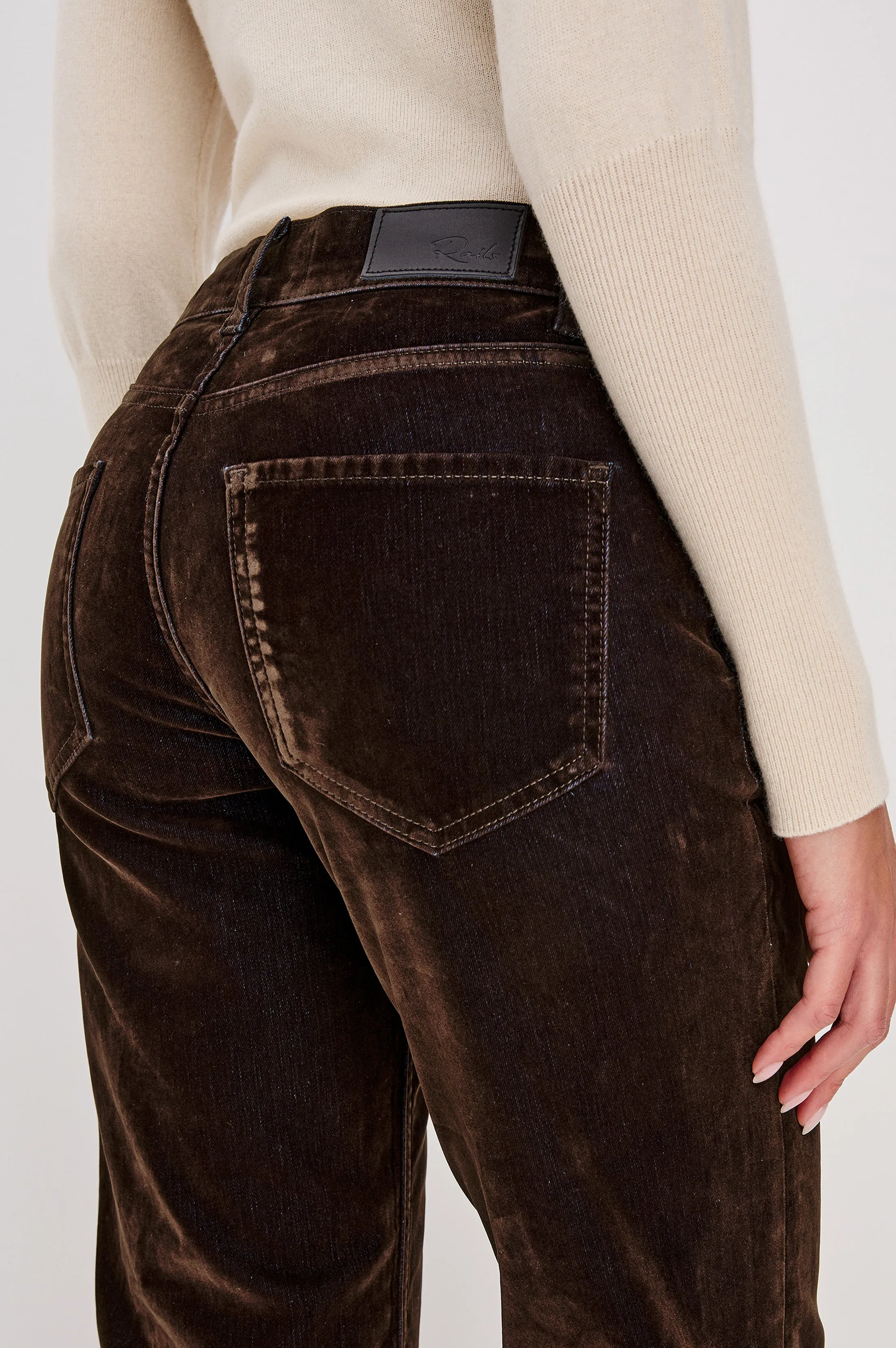 SEPULVEDA STRAIGHT - CHOCOLATE FLOCKING sold by Rails product image thumbnail 4