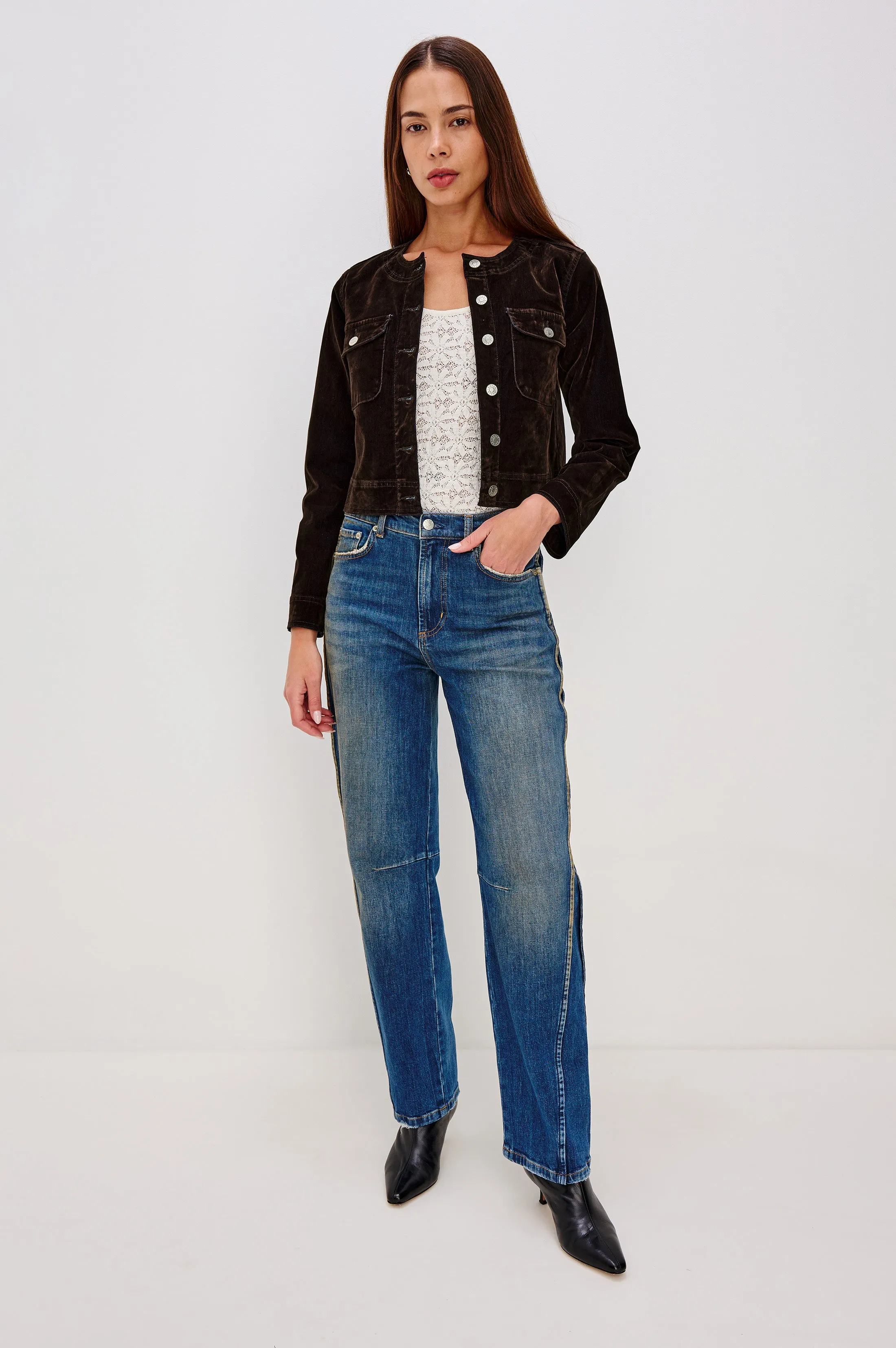 CAPISTRANO JACKET - CHOCOLATE FLOCKING sold by Rails product image thumbnail 4