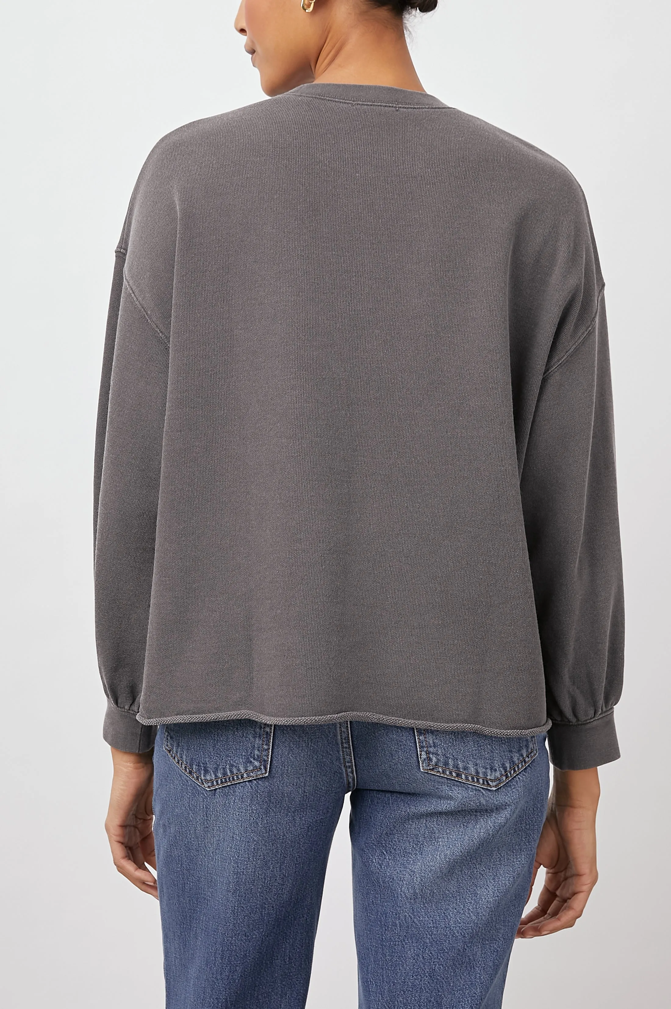 RAILS SIGNATURE SWEATSHIRT - VINTAGE BLACK sold by Rails product image thumbnail 4