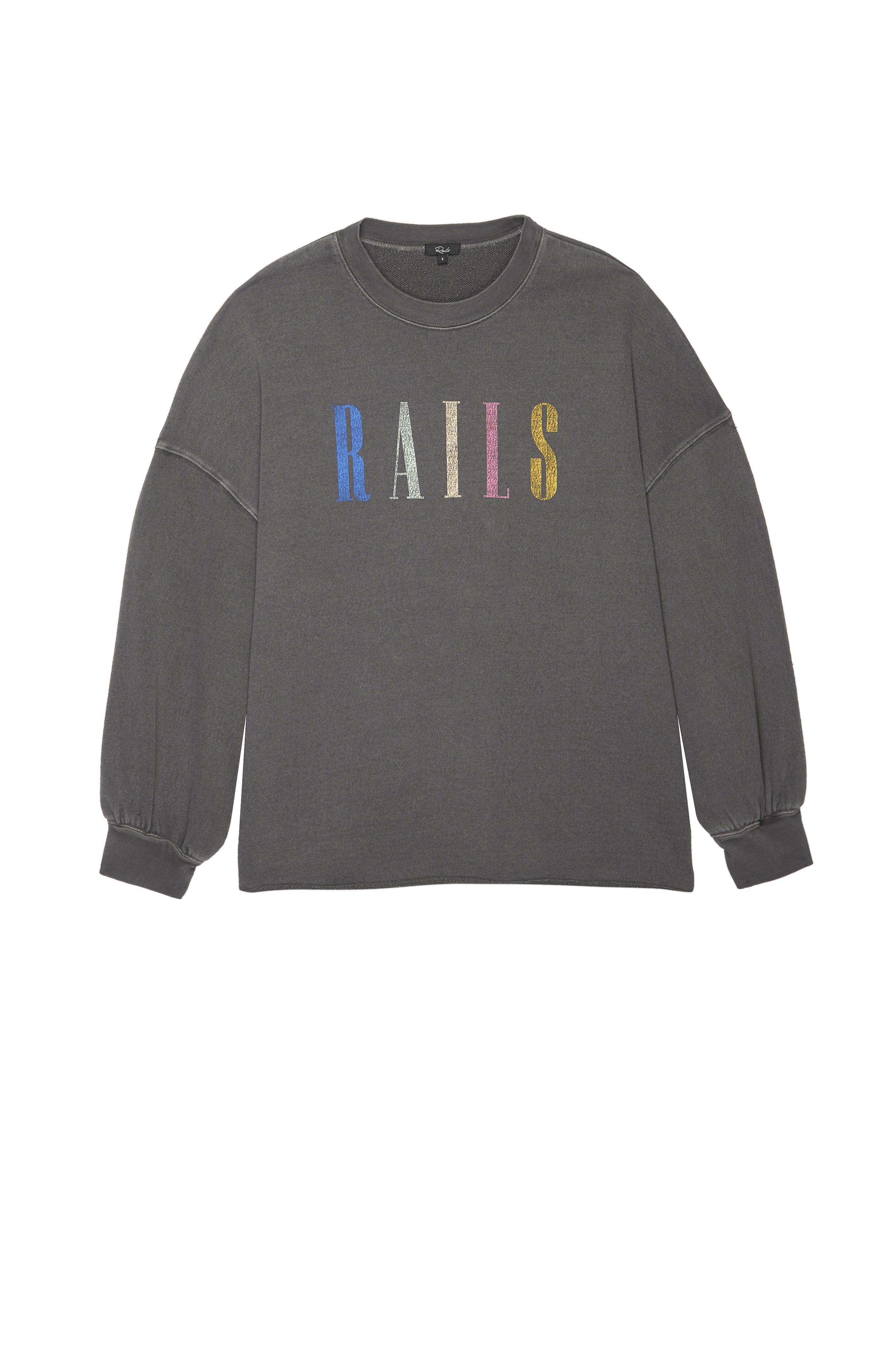RAILS SIGNATURE SWEATSHIRT - VINTAGE BLACK sold by Rails product image thumbnail 6