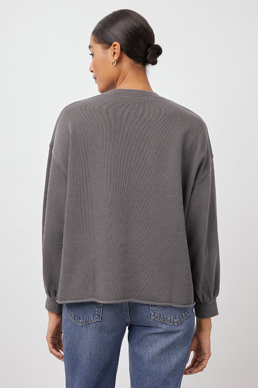 RAILS SIGNATURE SWEATSHIRT - VINTAGE BLACK sold by Rails product image thumbnail 4