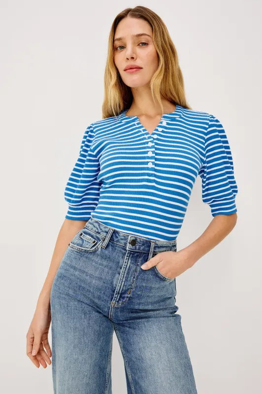 JEWEL TOP - FRENCH BLUE STRIPE sold by Rails