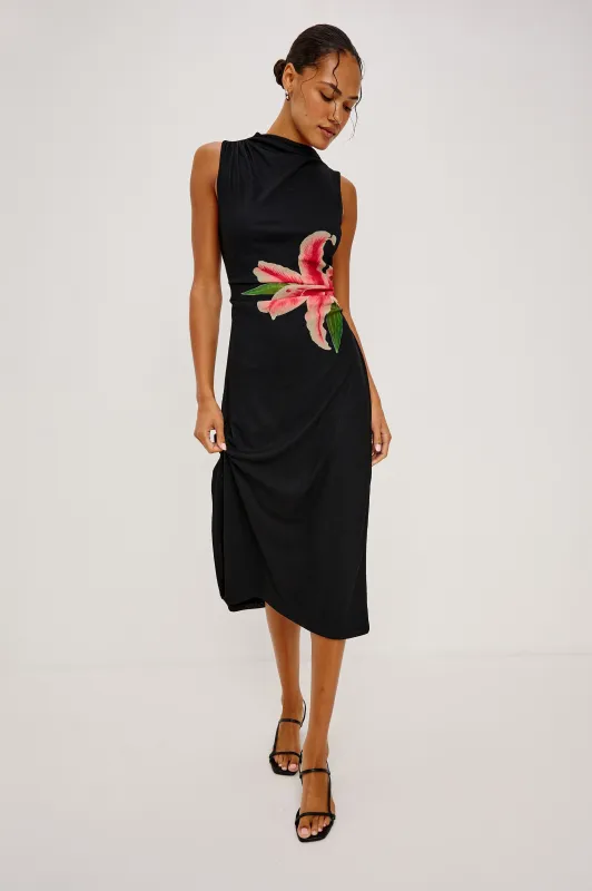 REBECCA DRESS - PEACH LILY sold by Rails